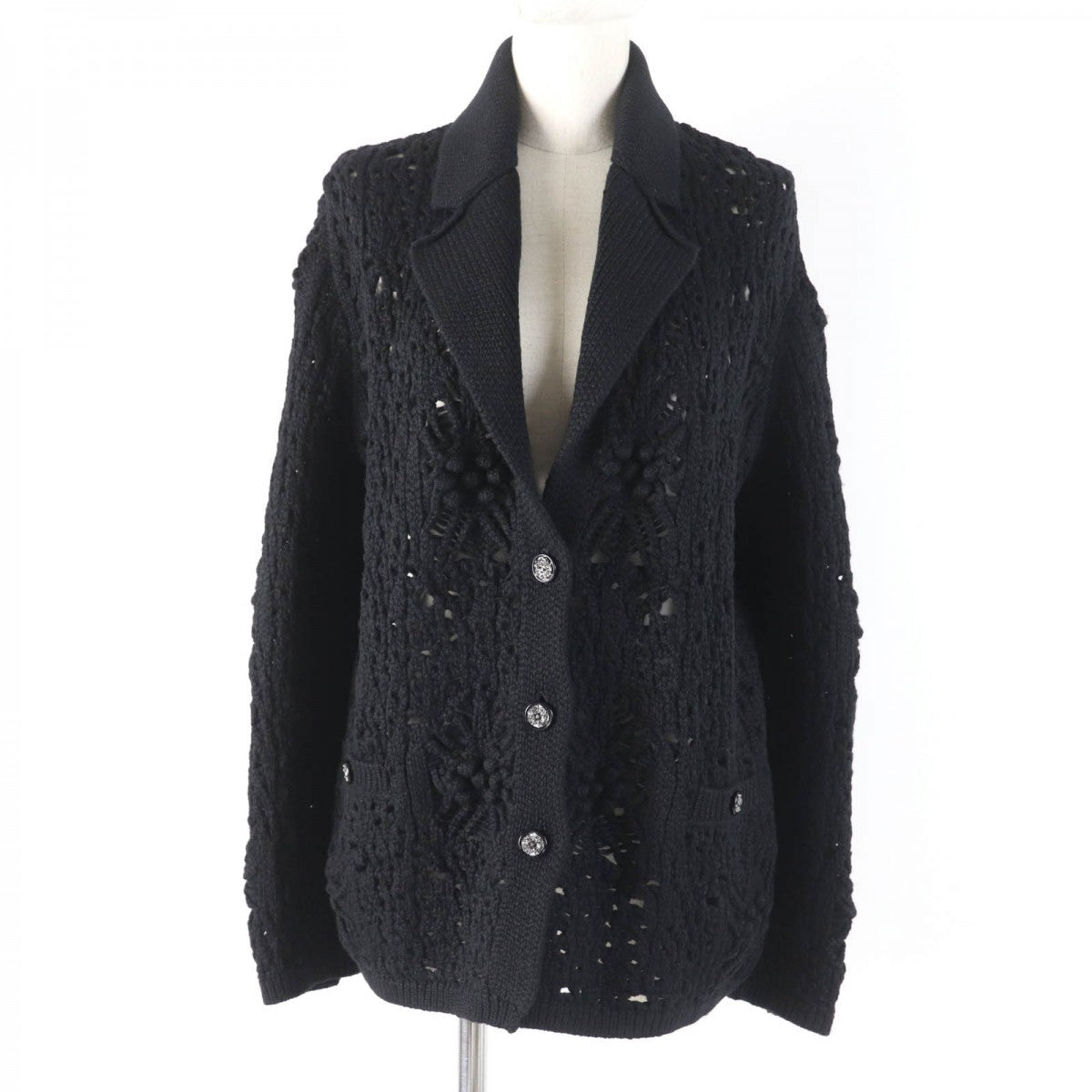 Chanel cardigan part 82 cotton part 18 Black Handbag