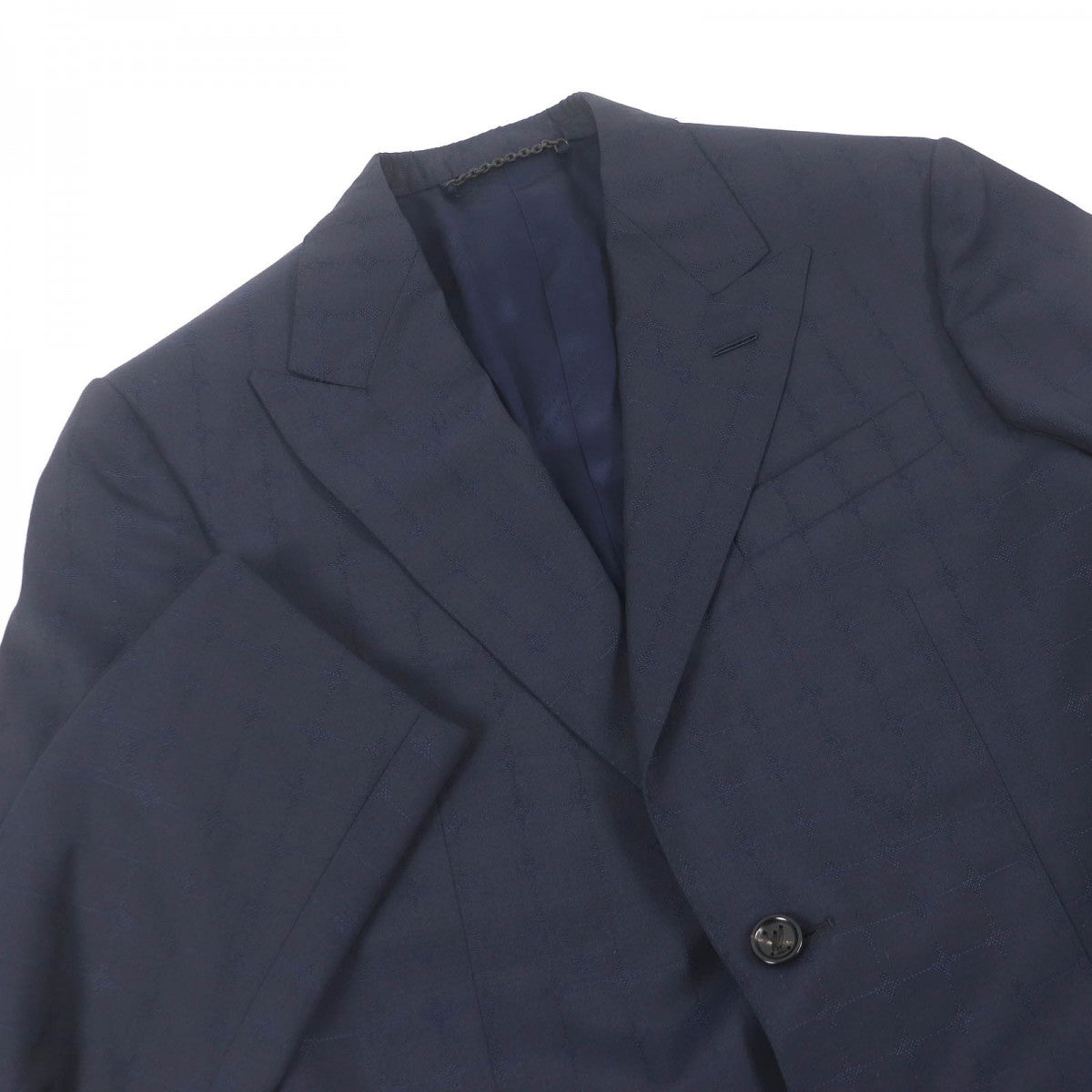 Louis Vuitton suit Wool Cotton Navy Handbag