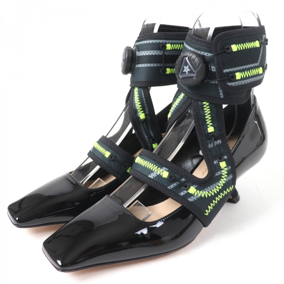 Dior Christian Pumps Main: Patent Women Handbag Leather Black Shoes
