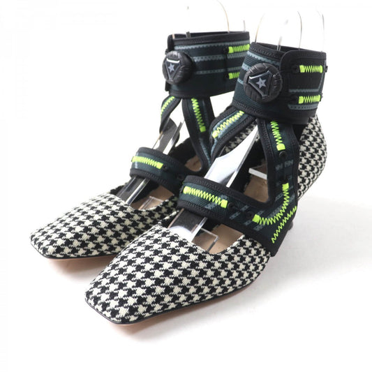 Dior Christian Pumps Houndstooth Weave (Wool), Ultra Lightweight Leather Shoes
