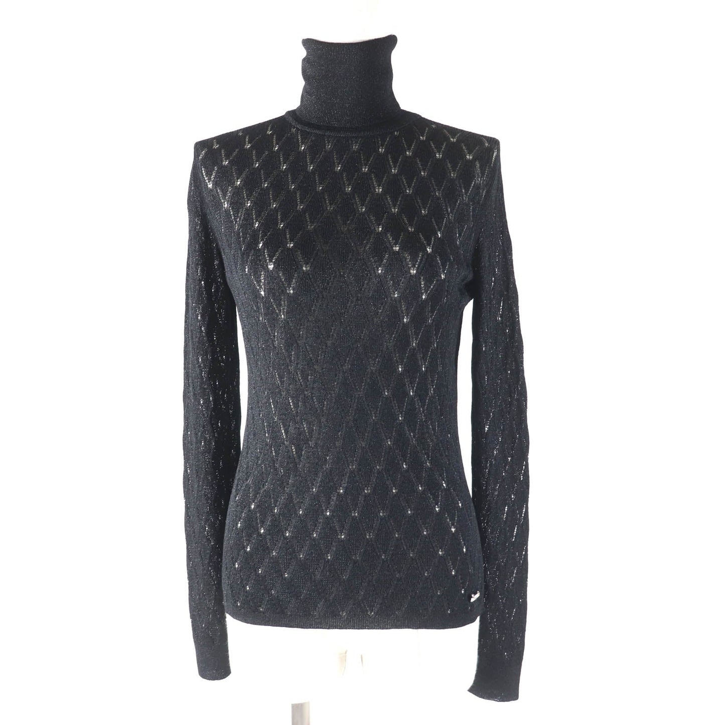 Chanel Coco Mark Viscose Polyamide Knit Turtleneck Bag