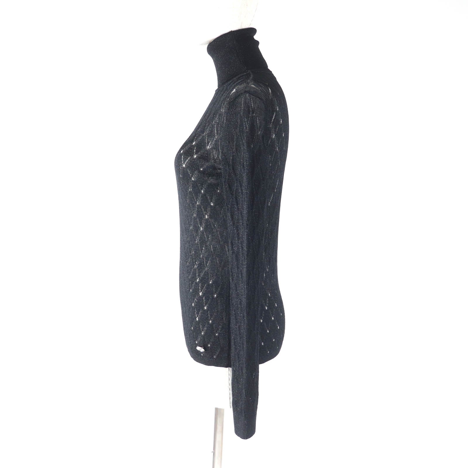 Chanel Coco Mark Viscose Polyamide Knit Turtleneck Bag