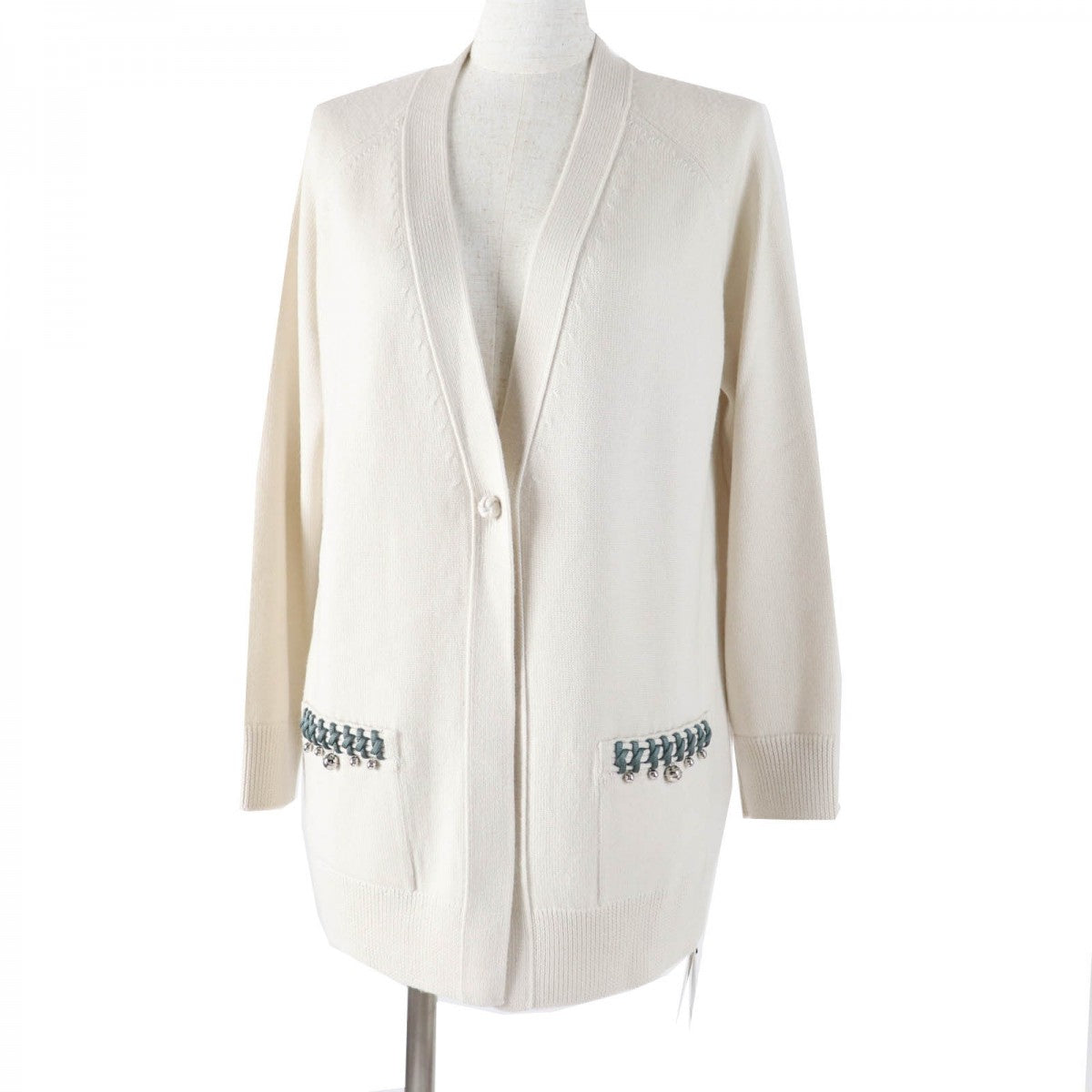 Cardigan Main: Wool, Part: Wool, Part: Silk Cream Travel Bag