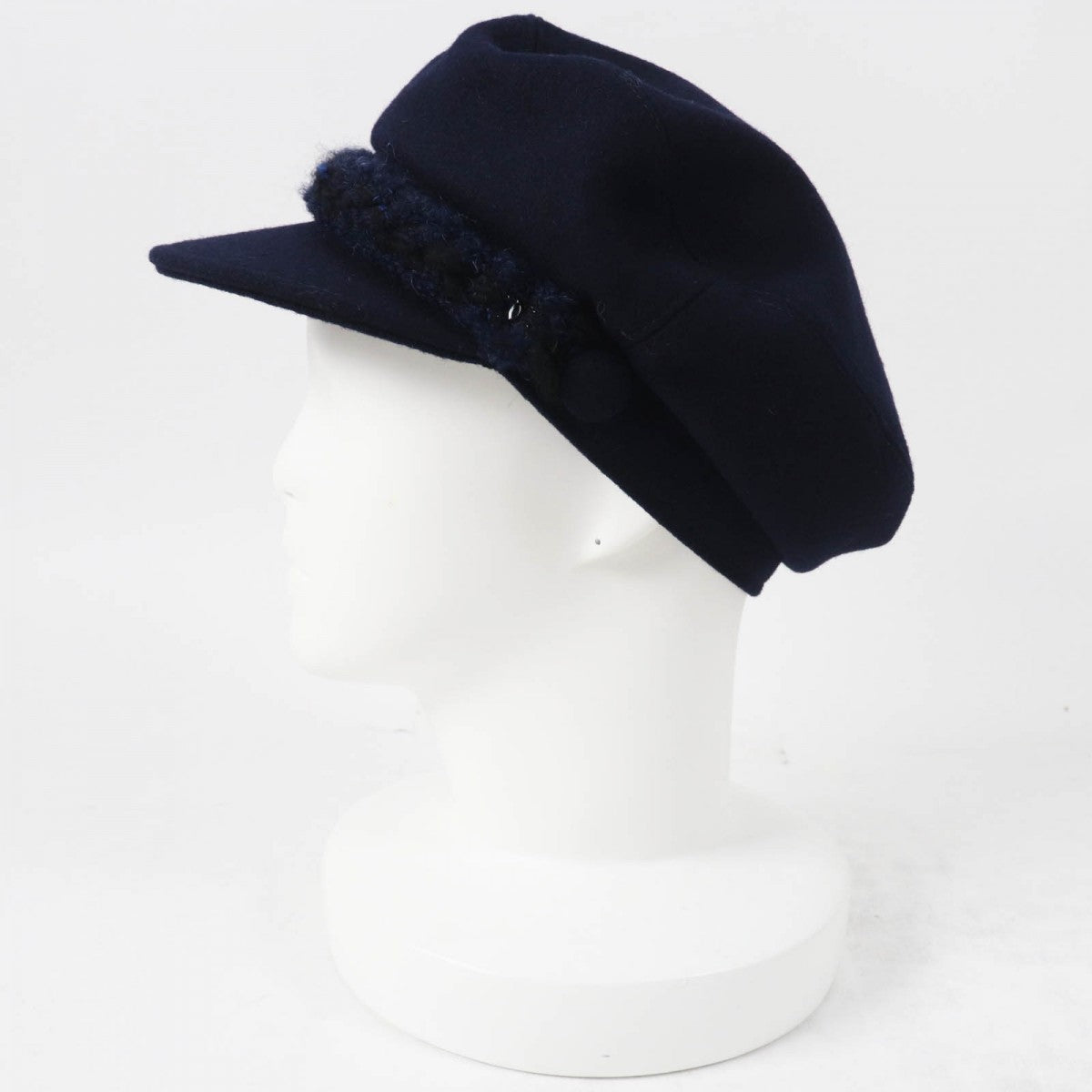 Chanel Casquette 19V Part 67 wool Dark Handbag