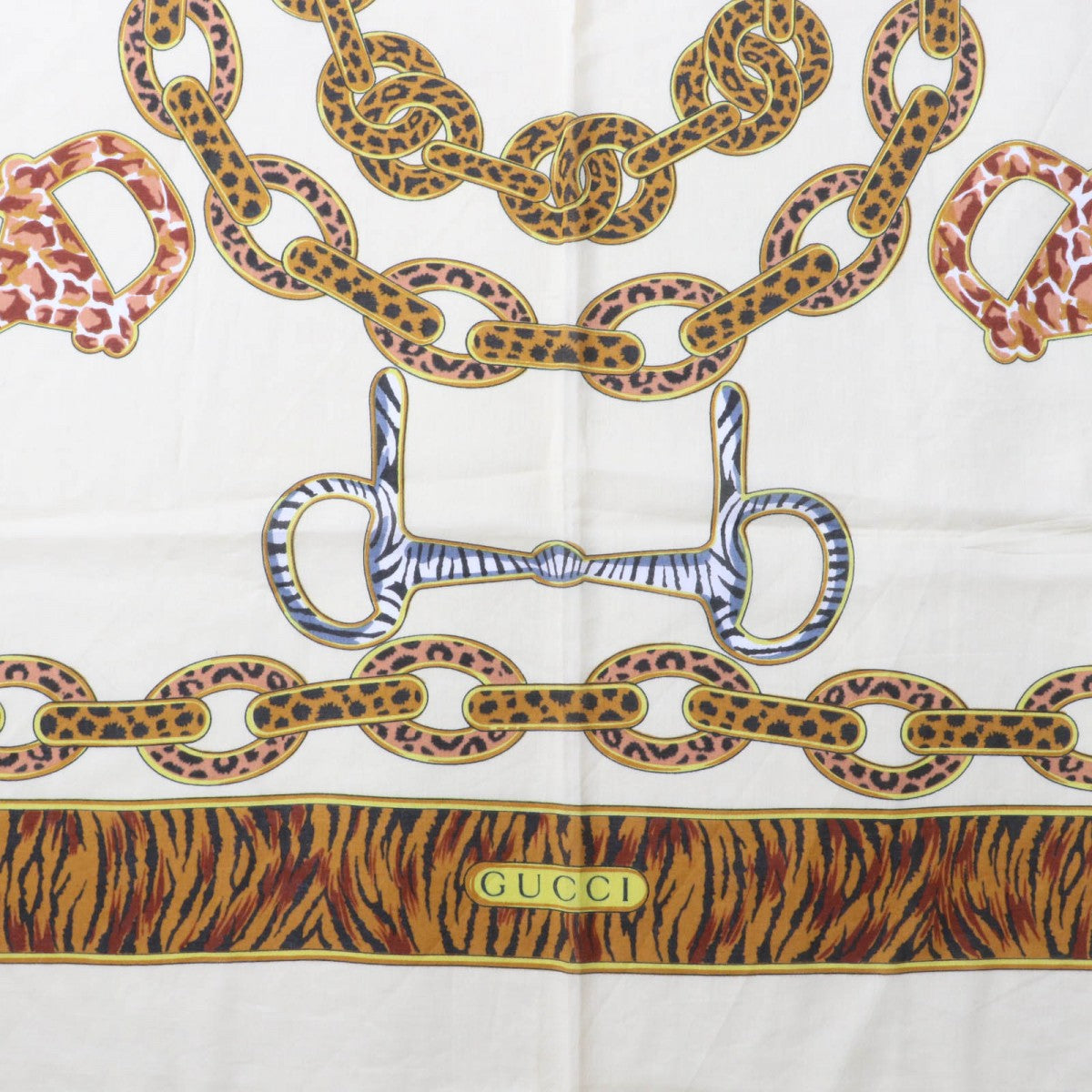 Gucci Stall Cotton Brown Handbag