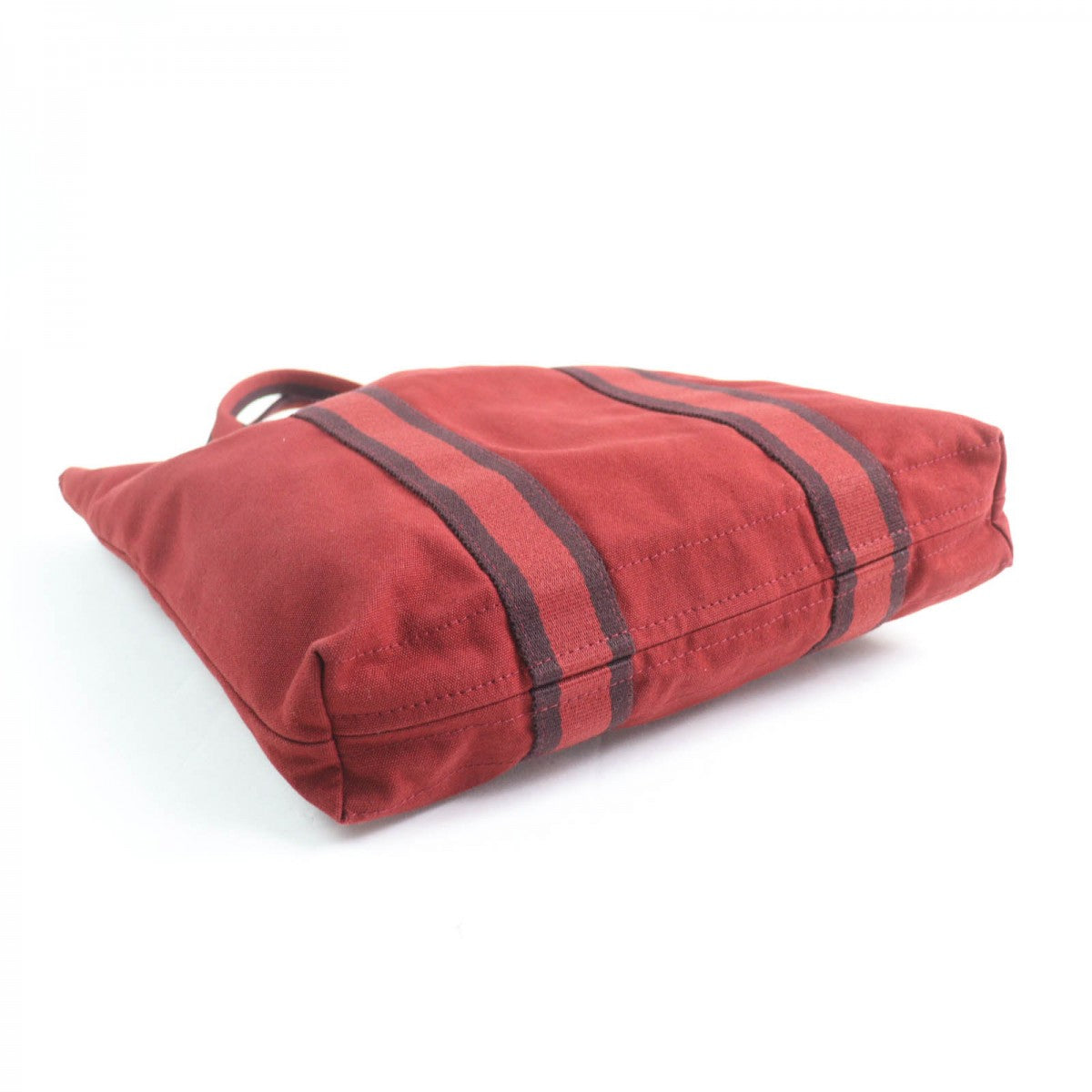 Hermes Tote Bag Main Cotton Bordeaux Fool Toe Kabas