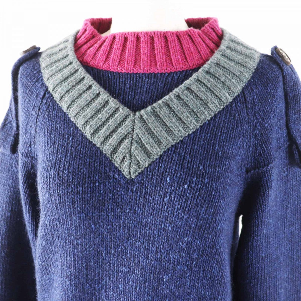 Chanel knit Pink Gray Handbag