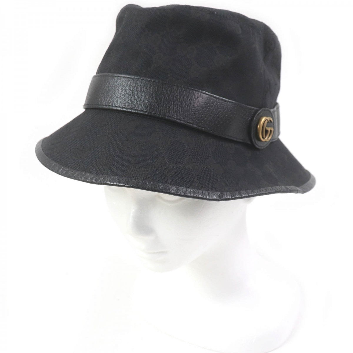 Gucci Part cowhide Nylon Cotton Black Hat