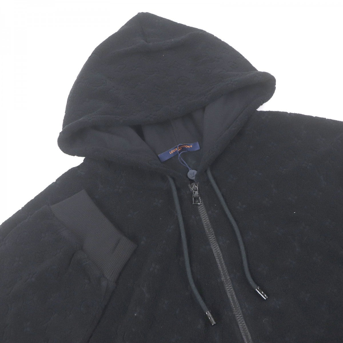 Louis Vuitton Hoodie HPY41W Nylon Cotton Black Apparel