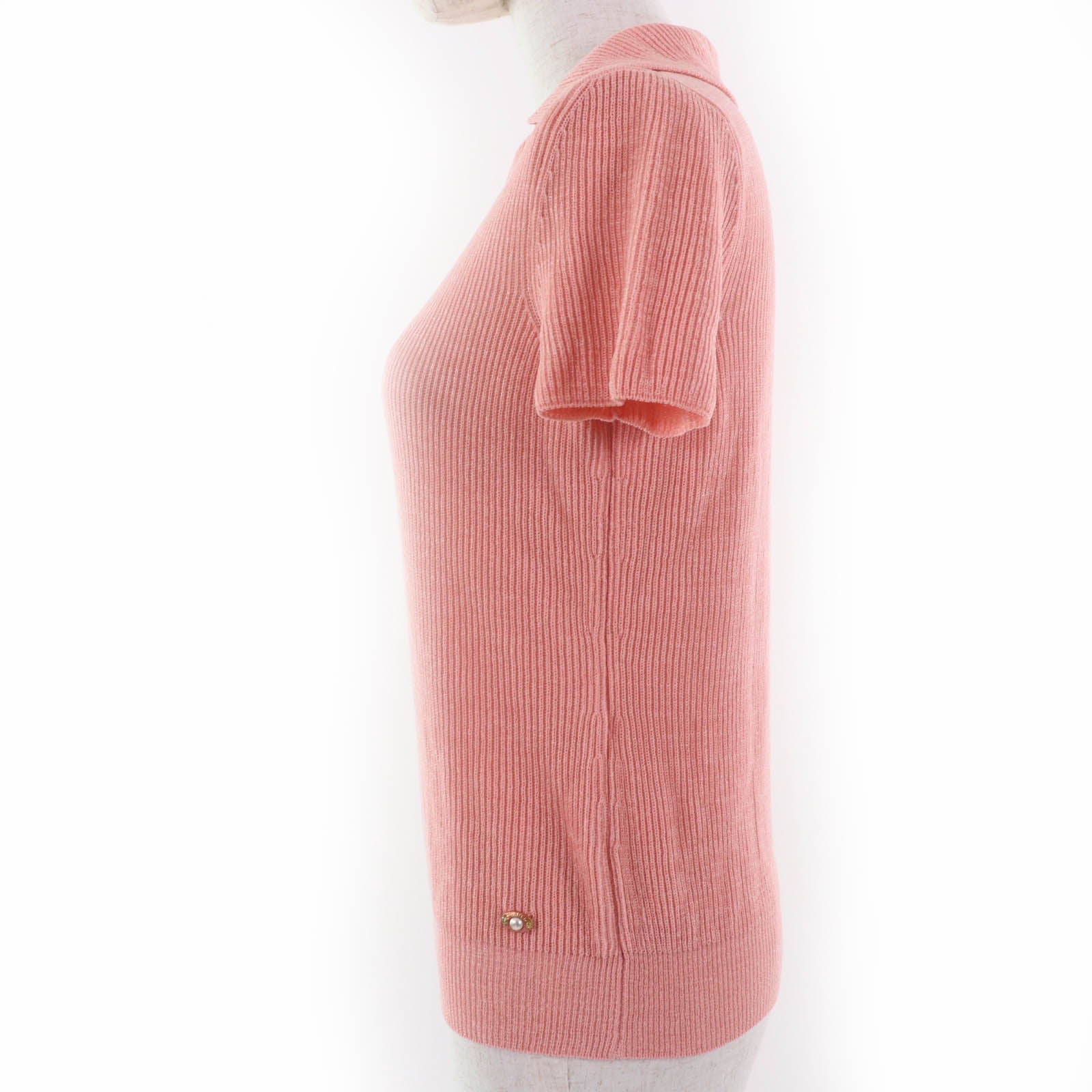 Chanel Coco Mark Parts Knit Short Sleeve Top Bag