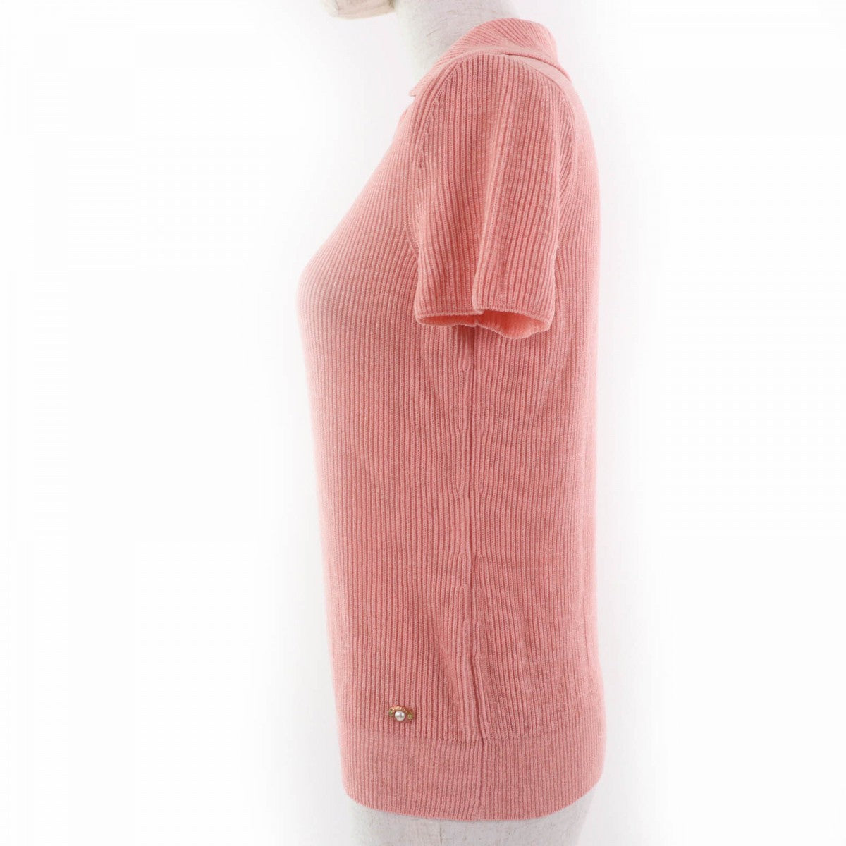Chanel knit 17P Pink Handbag