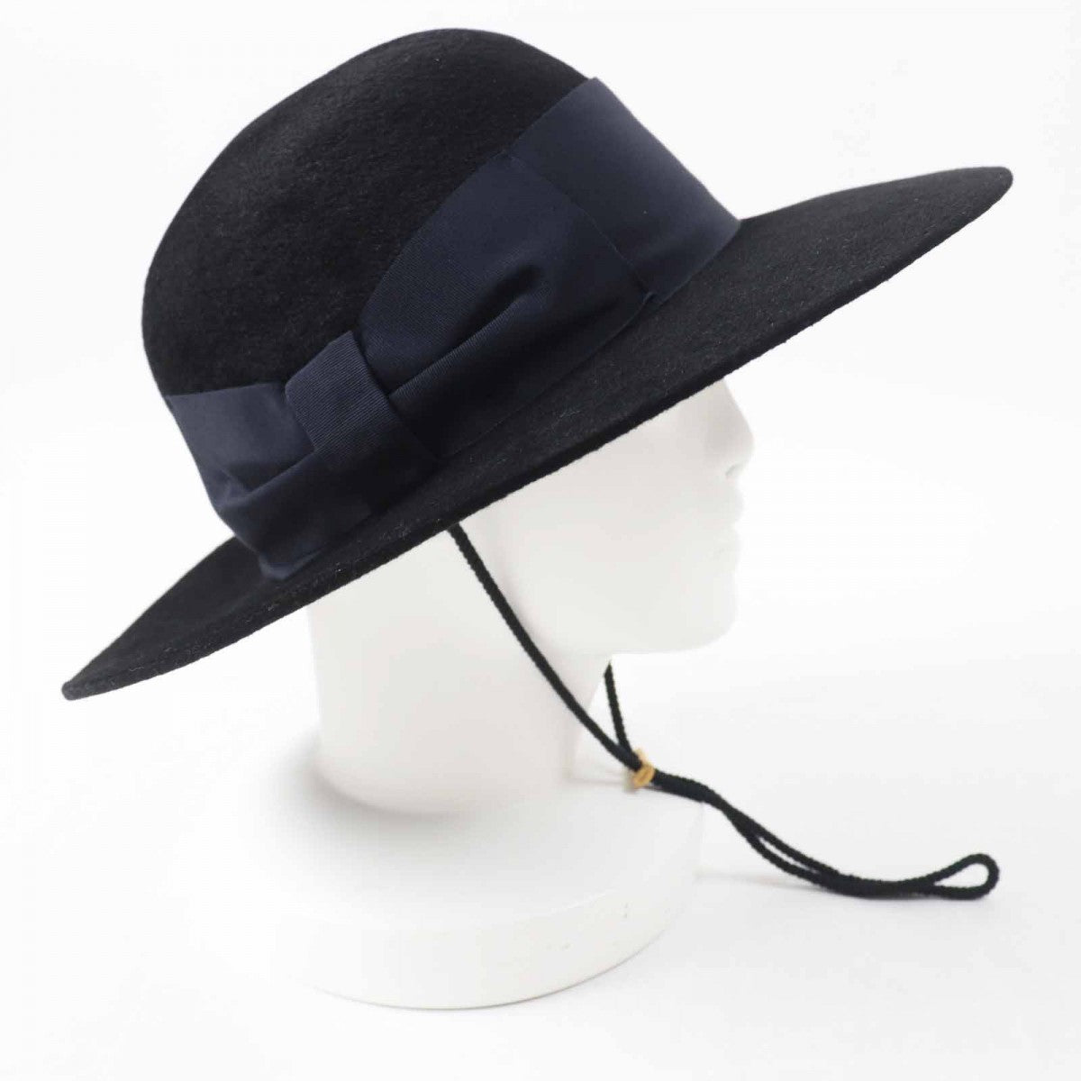 Gucci part 60 rayon part 40 Wool Cotton Black Navy Hat