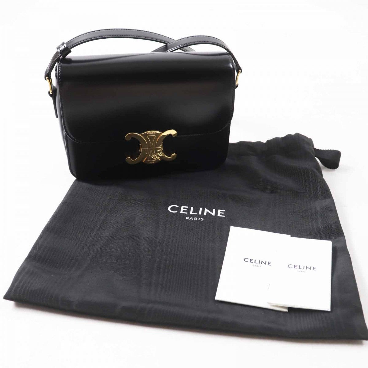 Shoulder Bag Main: Calfskin Teen Triomphe Women Black