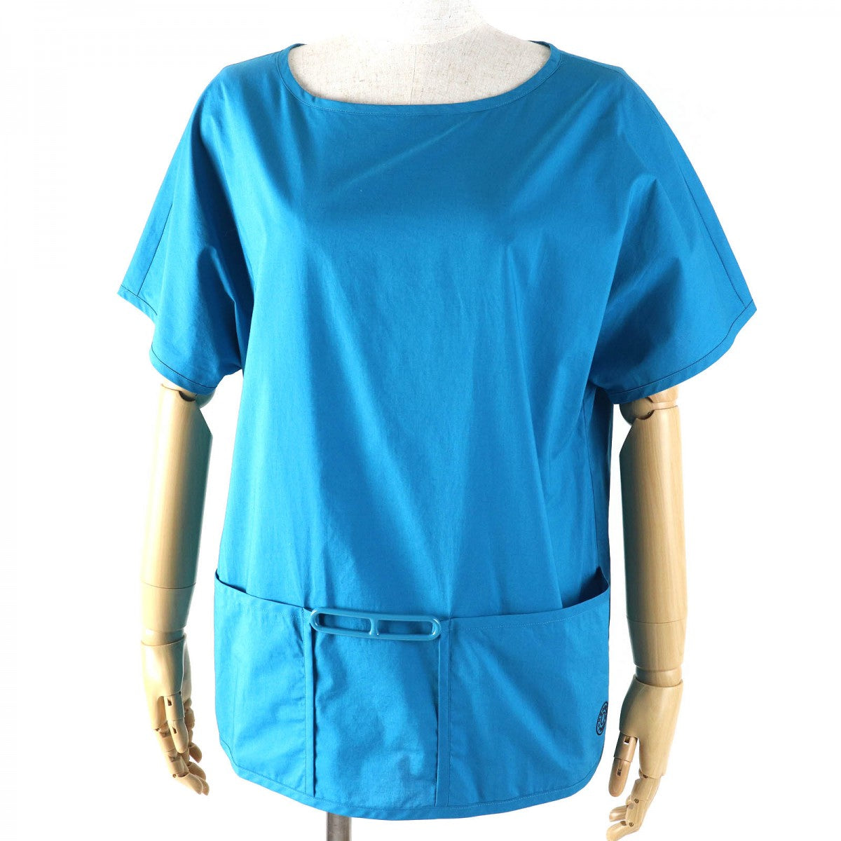 Cut Cotton Handbag Blue Travel Bag
