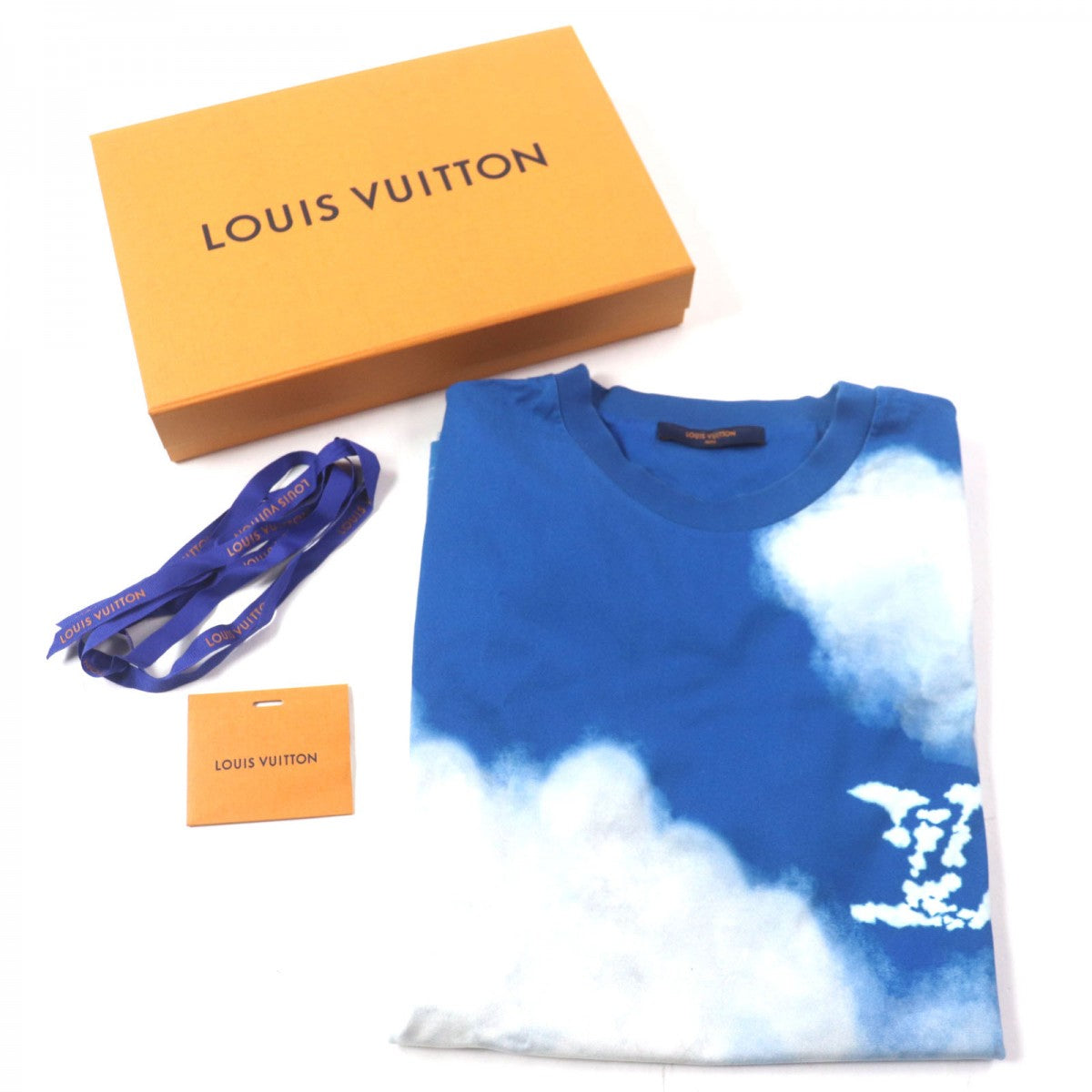 Louis Vuitton Short sleeve T-shirt Cotton Blue Apparel