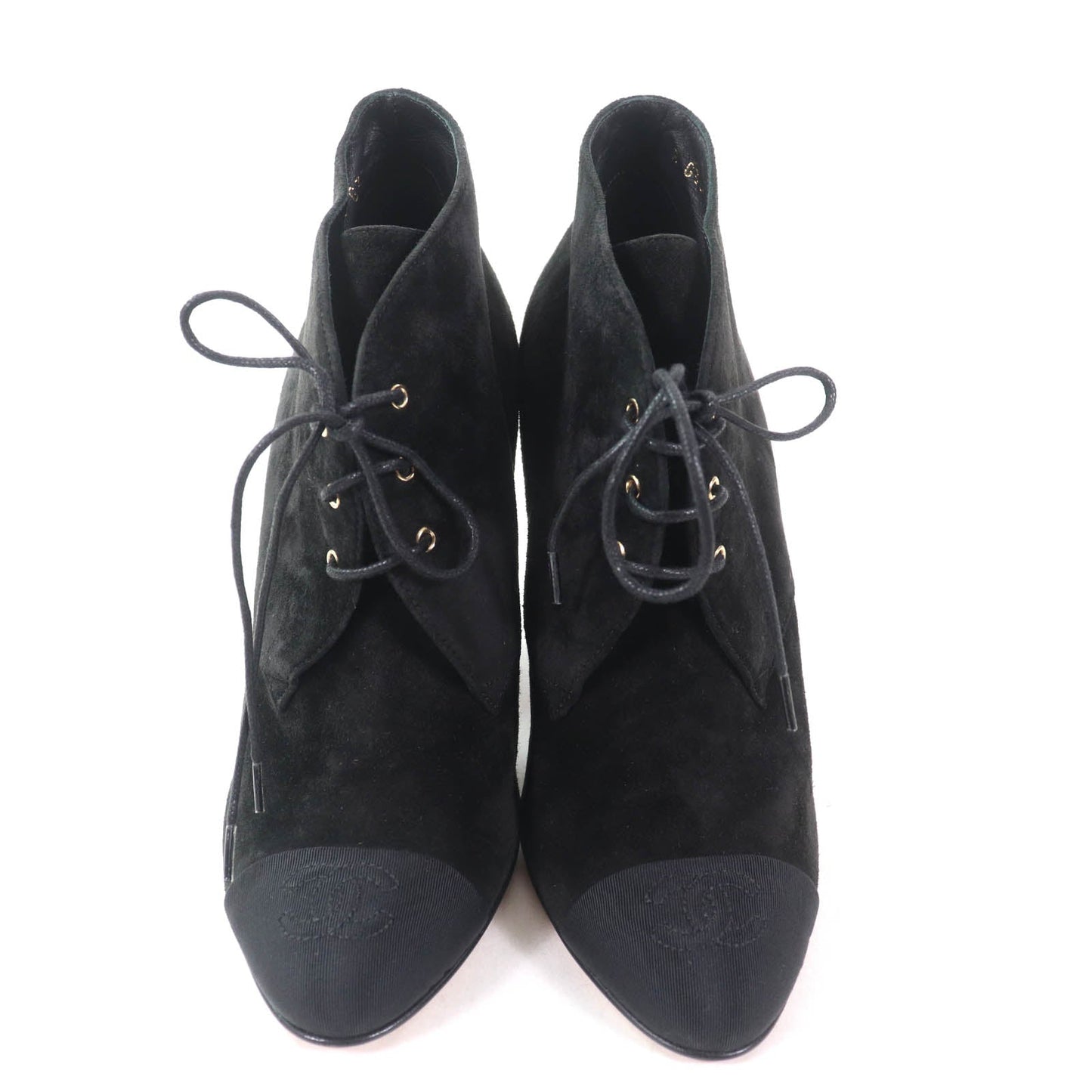 Chanel COCO Mark Suede Leather Ankle Boots
