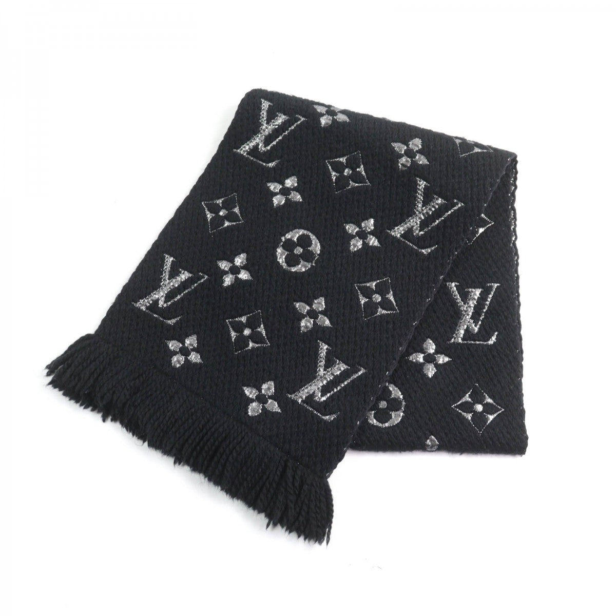Louis Vuitton Scarf M75833 Shine Wool Logo