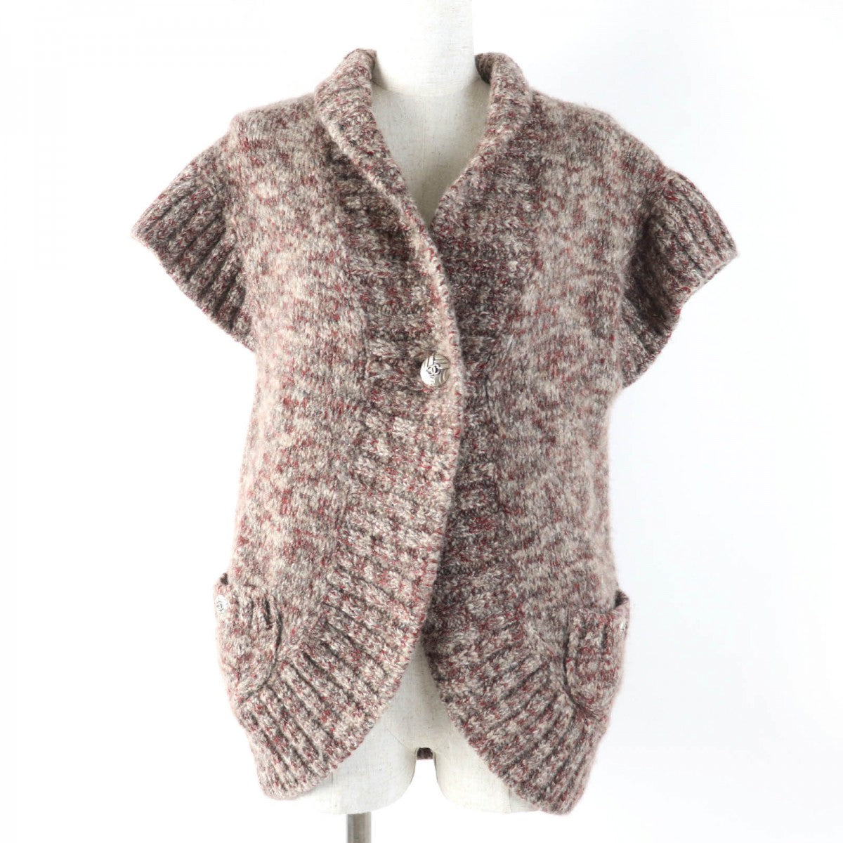 Chanel cardigan 39 cashmere 17 alpaca 2 Red Handbag