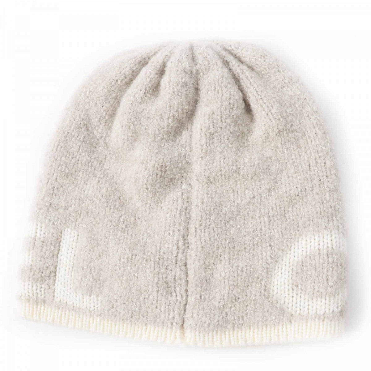 Chanel Knit cap 21B White Beige Hat