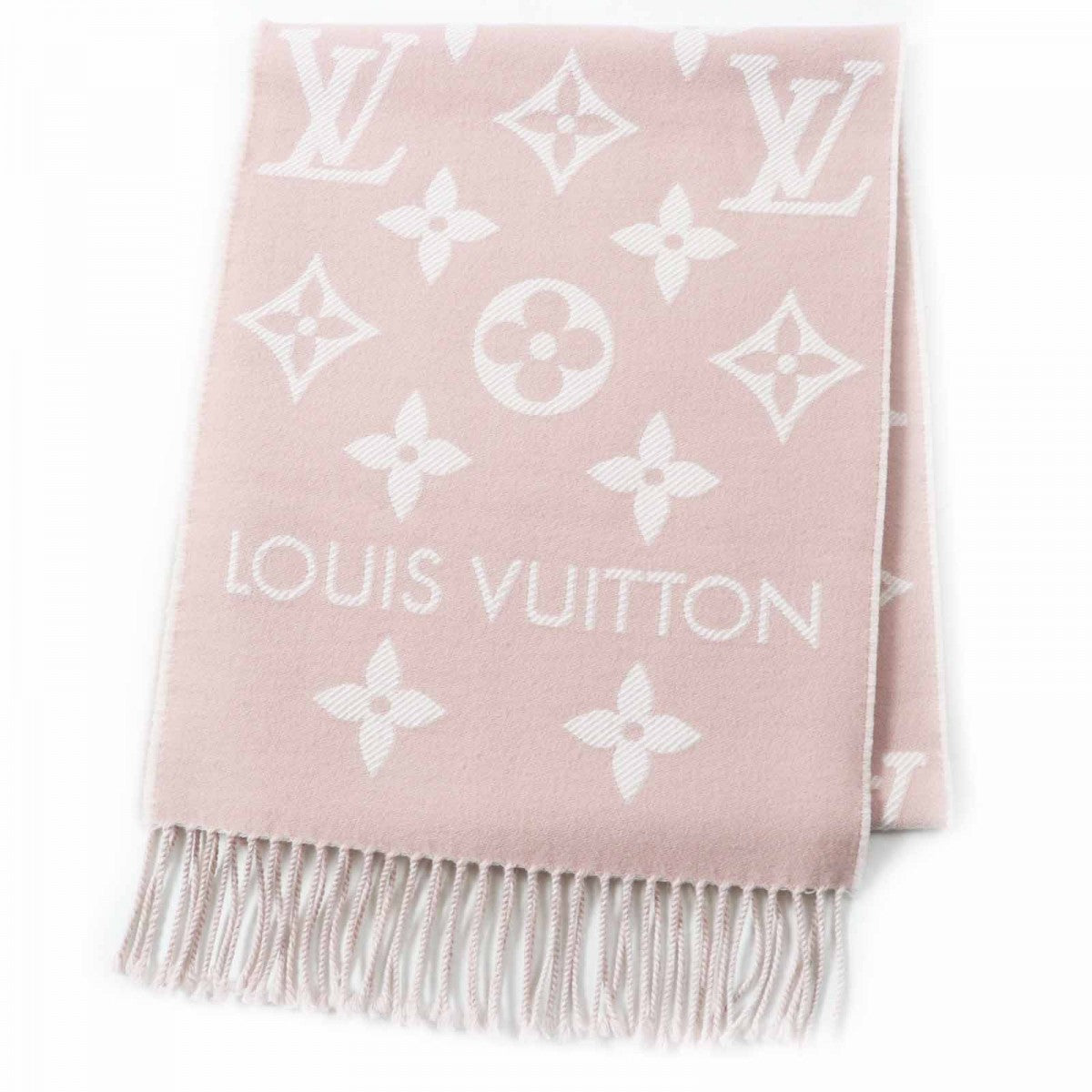 Louis Vuitton Scarf M77854 ntial Wool Beige Apparel