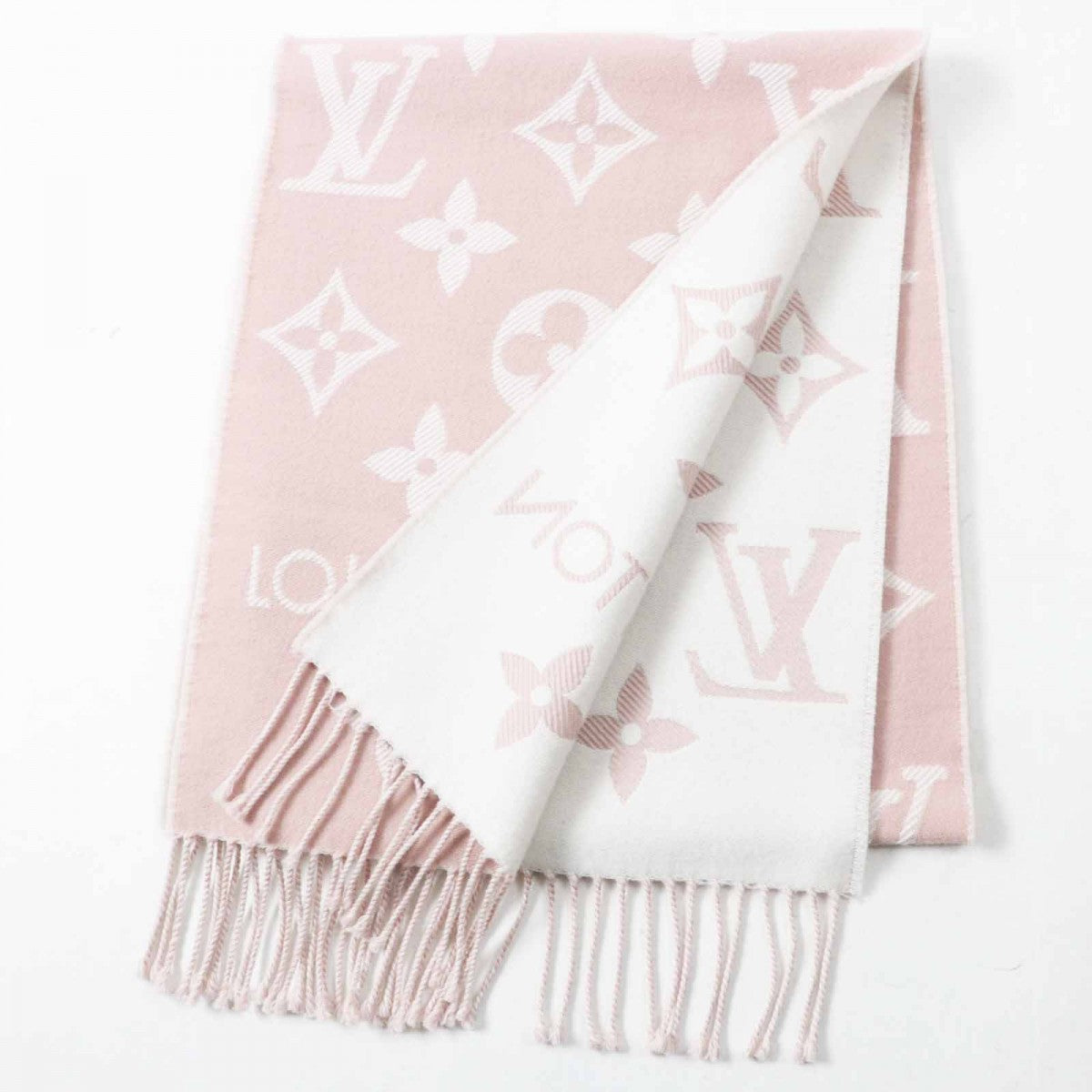 Louis Vuitton Scarf M77854 ntial Wool Beige Apparel