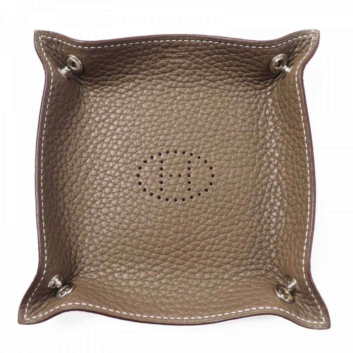 Other Accessories Taurillon Clemence Posh Mise & Brown Mini Travel Bag