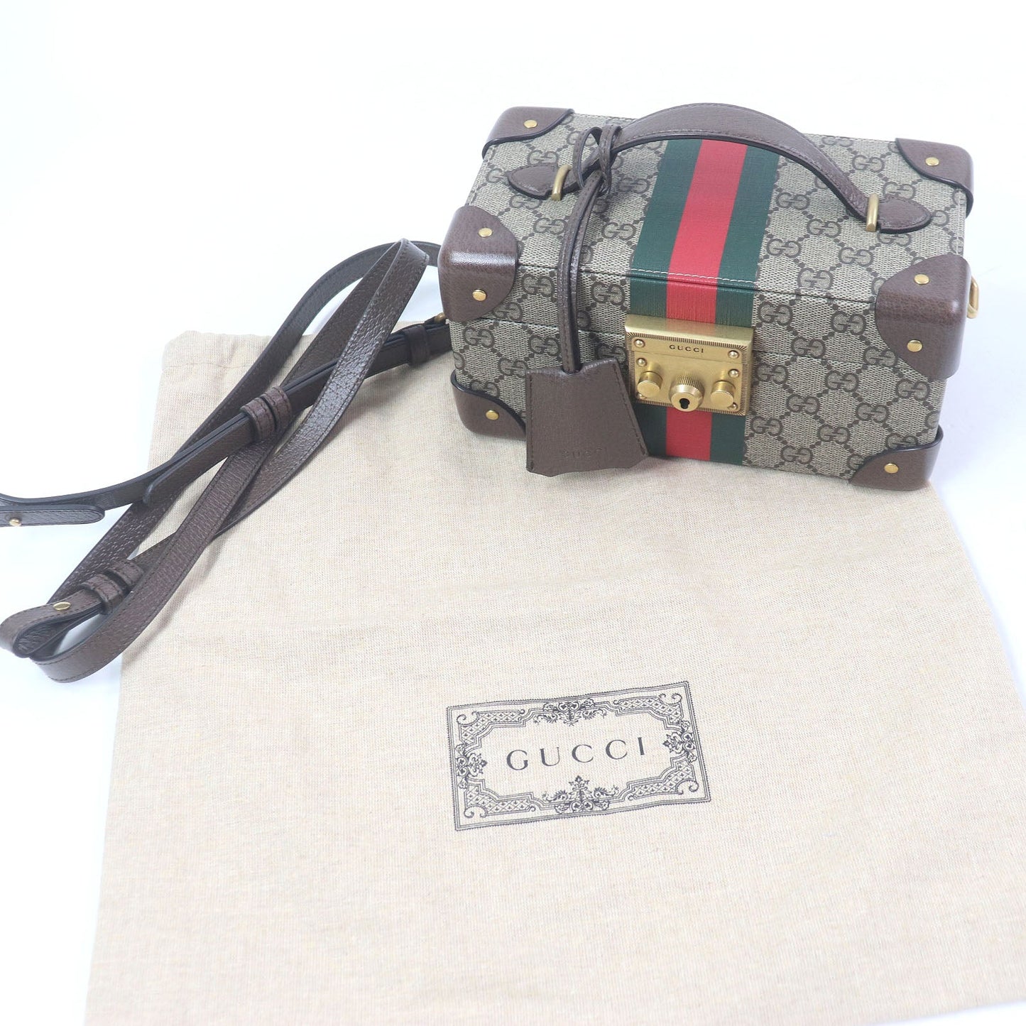 Gucci Savoy Supreme Briefcase Handbag Travel Bag