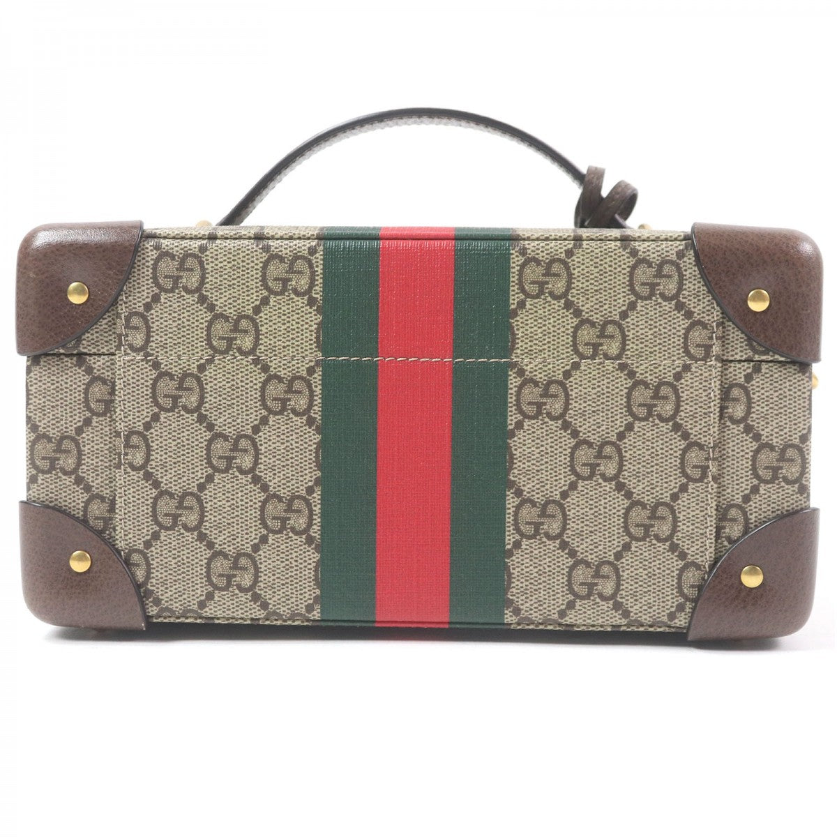 Gucci Briefcase GG Supreme Canvas Brown Handbag
