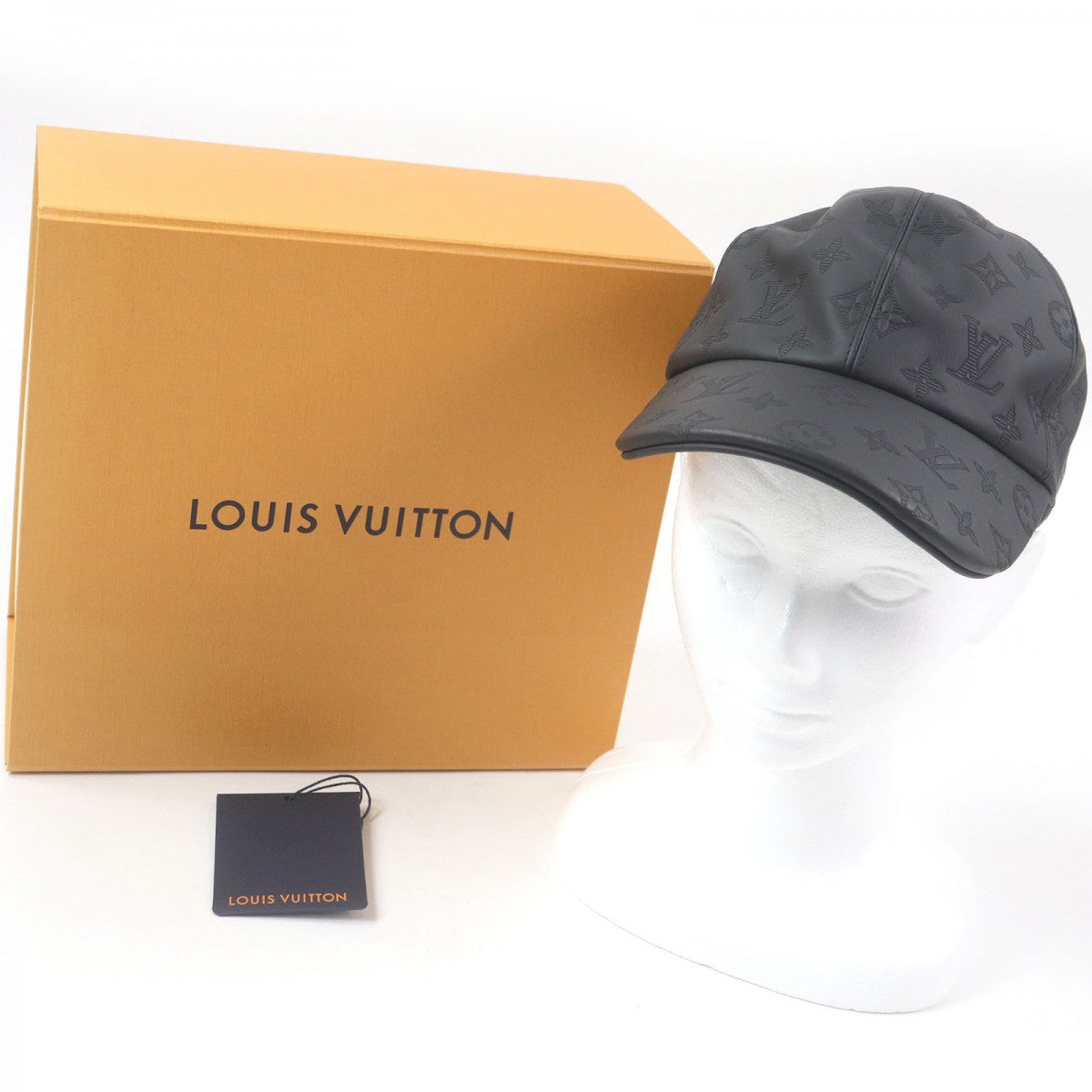 Louis Vuitton M76581 Monogram Cotton Black Hat