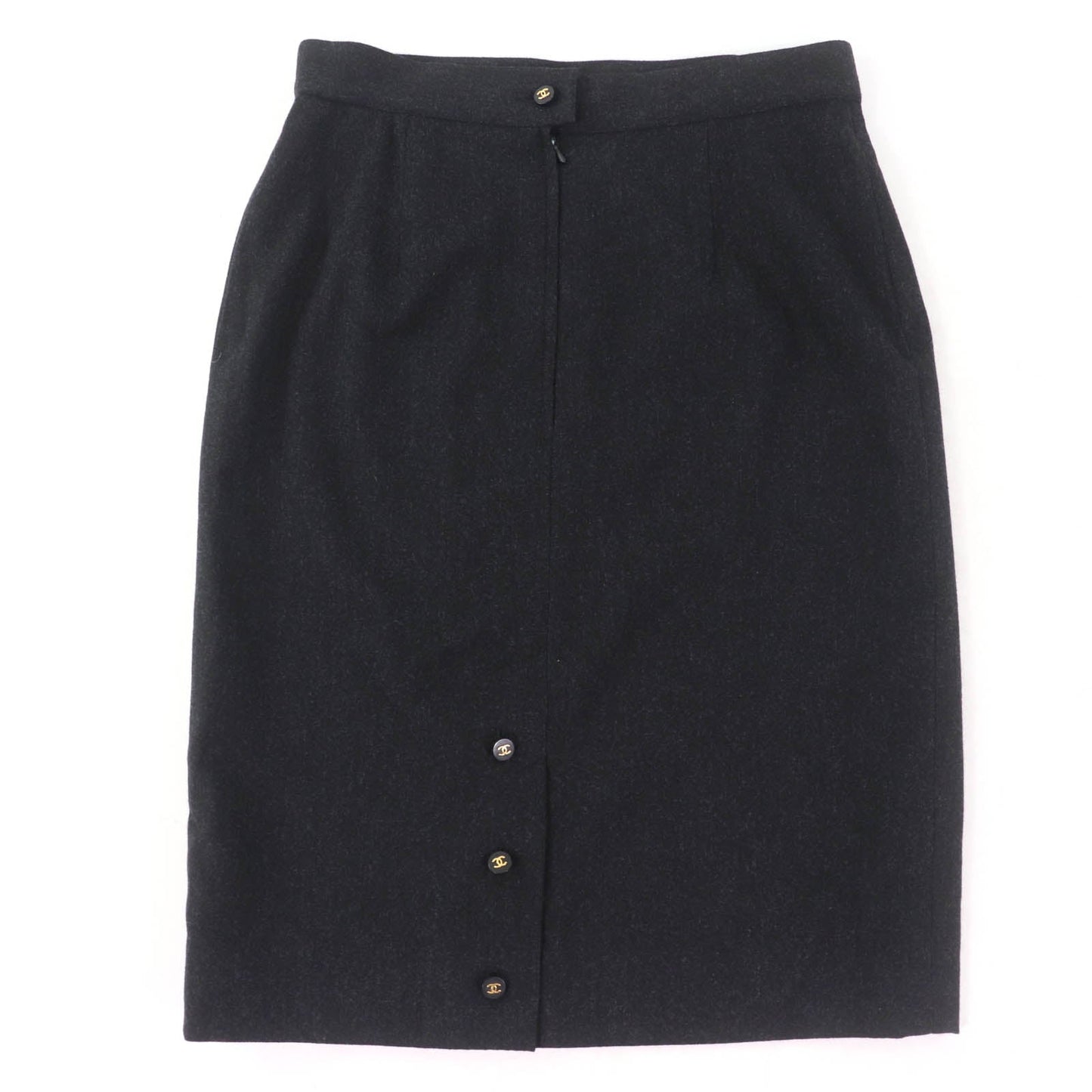Chanel COCO Mark Button Skirt