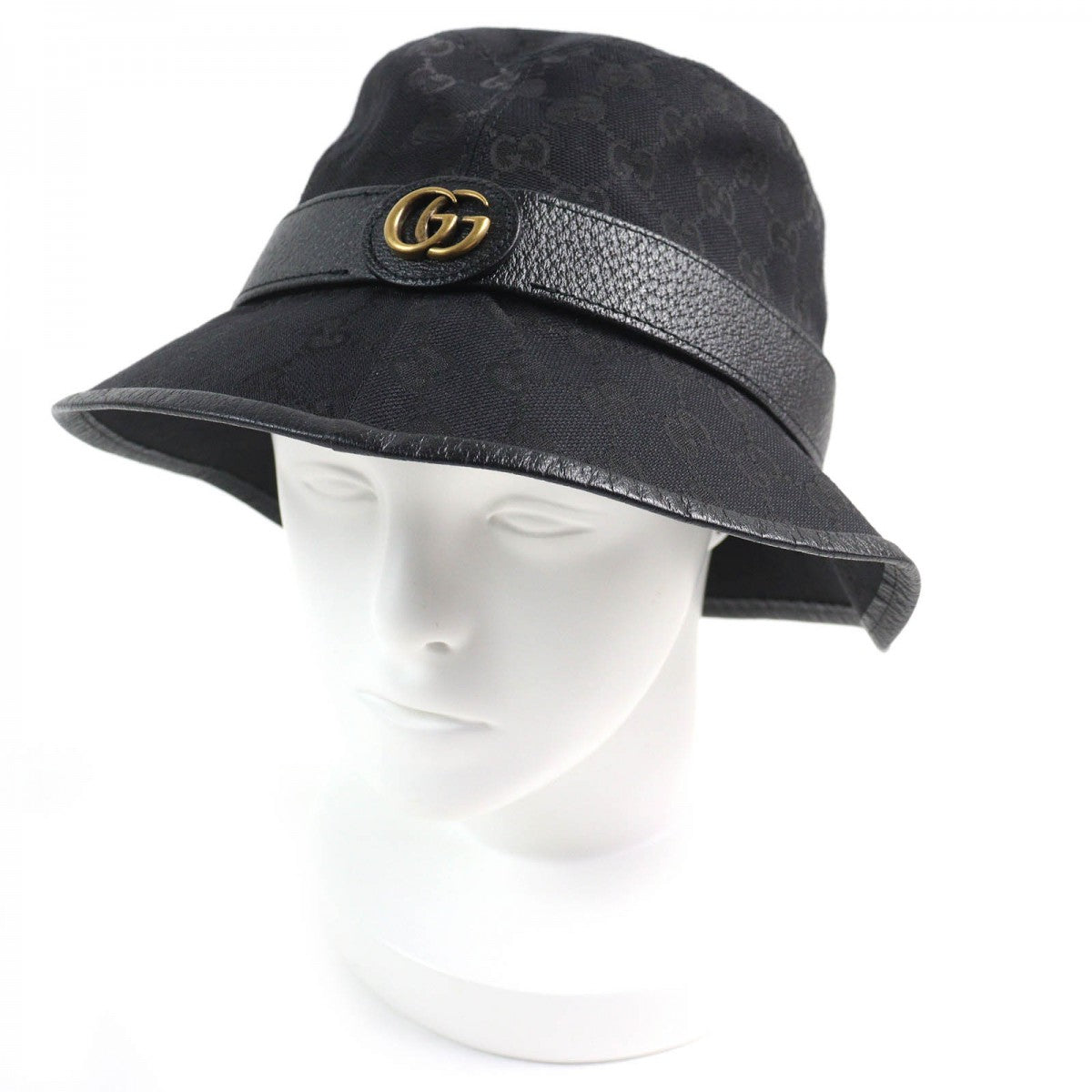 Gucci Part 50 rayon Part 50 Nylon Cotton Black Hat