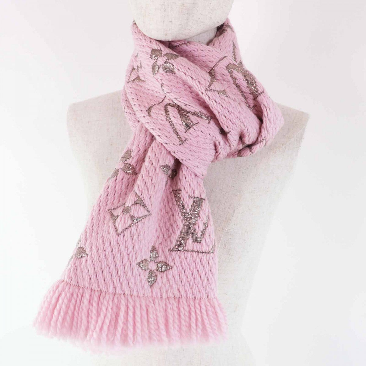 Louis Vuitton Scarf M70466 go Mania Shine Wool Logo 5