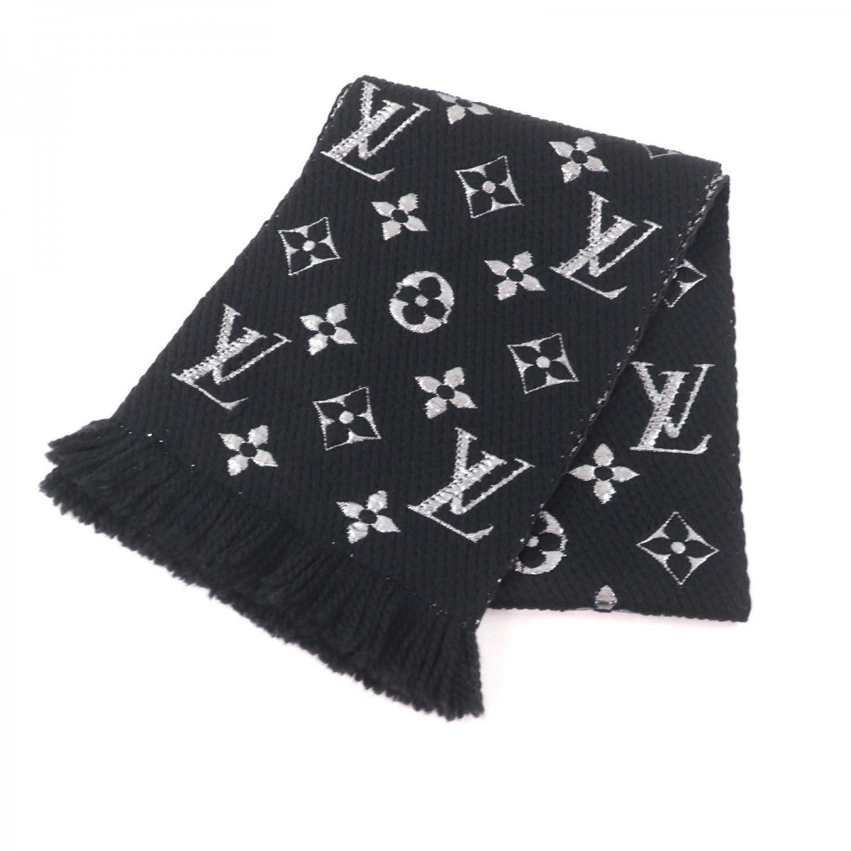 Louis Vuitton Scarf M75833 Shine Wool Logo 3