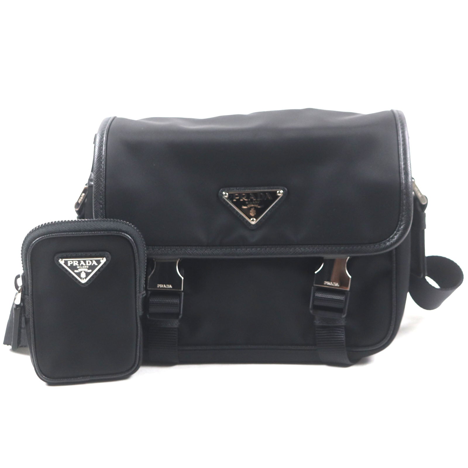 Prada 2Vd034 Tessuto Shoulder Bag Saffiano