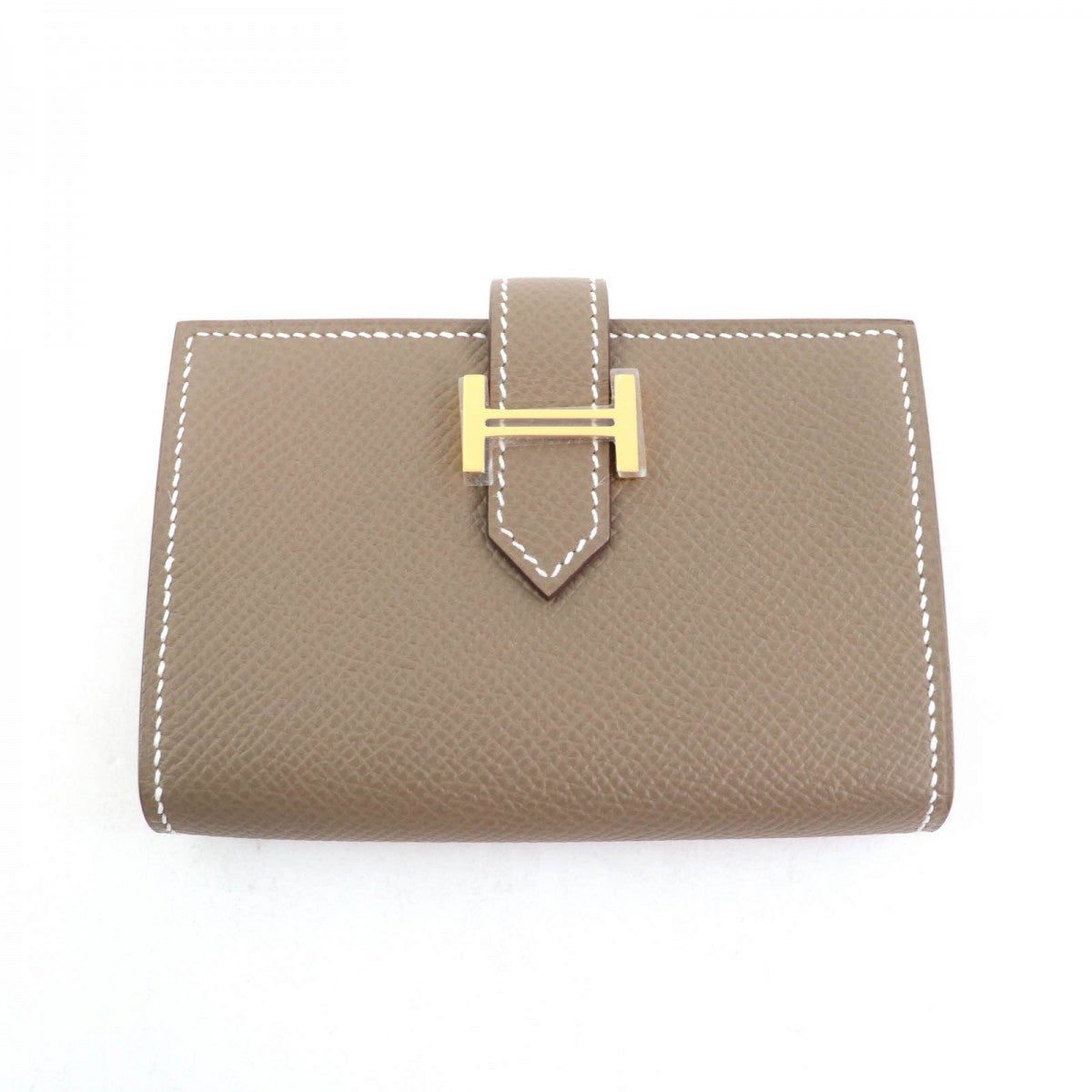 Card Case Epsom Bearn Handbag Beige Mini Travel Bag