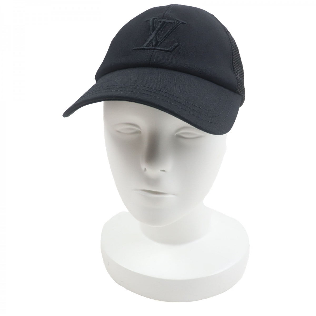 Louis Vuitton M7457L Signature Mesh Monogram Cotton Black Hat