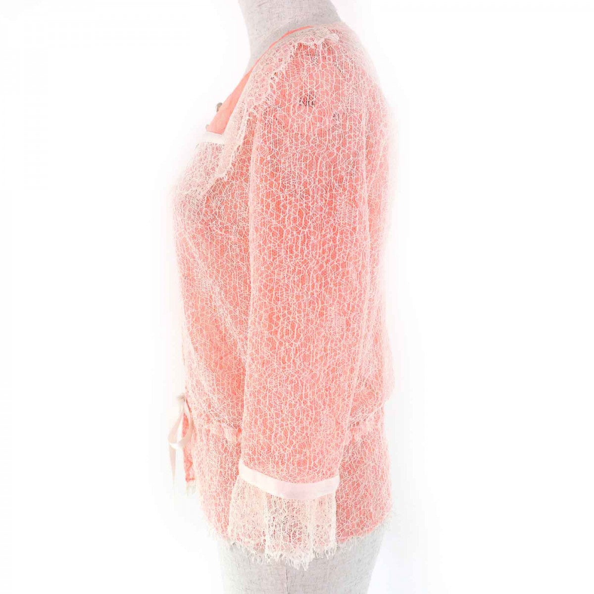 Chanel cardigan hite 36 White Pink Handbag