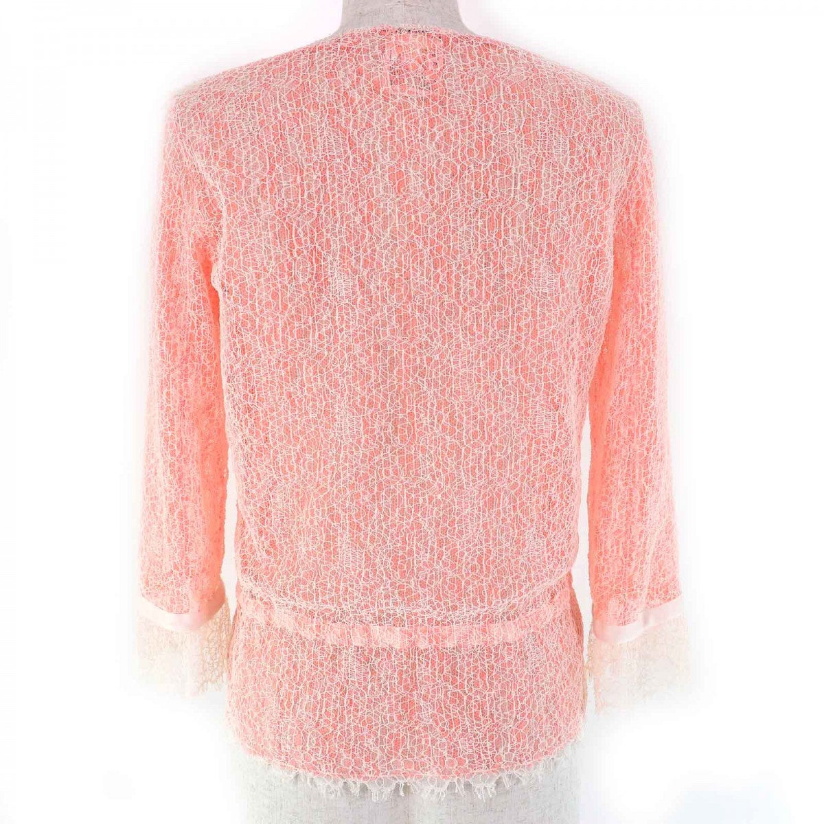 Chanel cardigan hite 36 White Pink Handbag