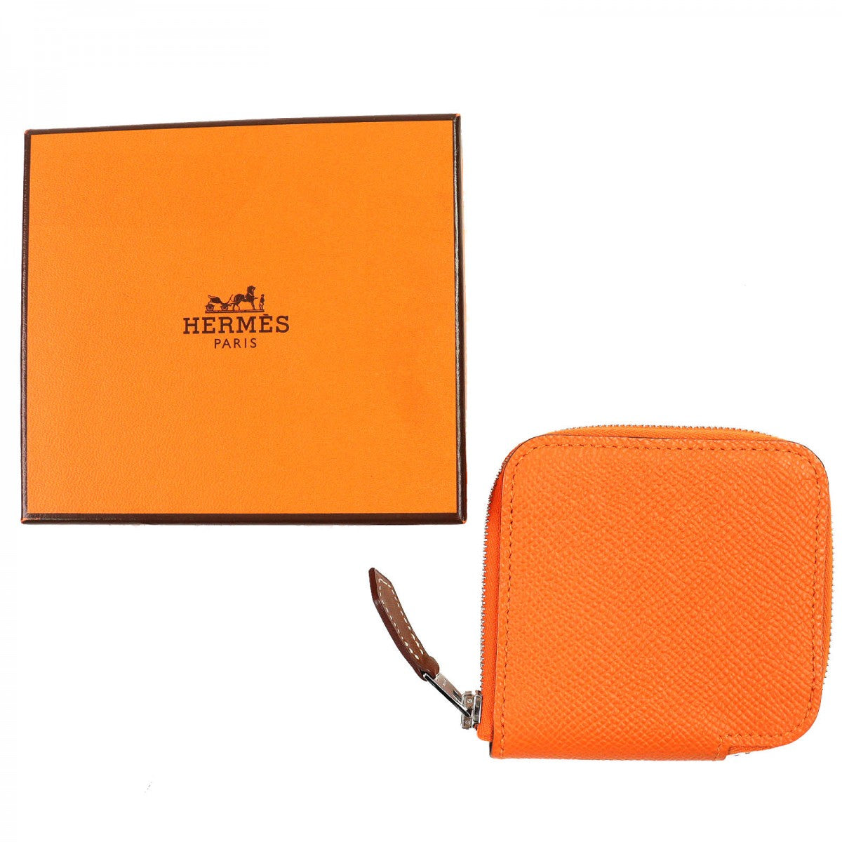 Coin Case Main?Fepsom Orange Azap Silk In Mini Travel Bag