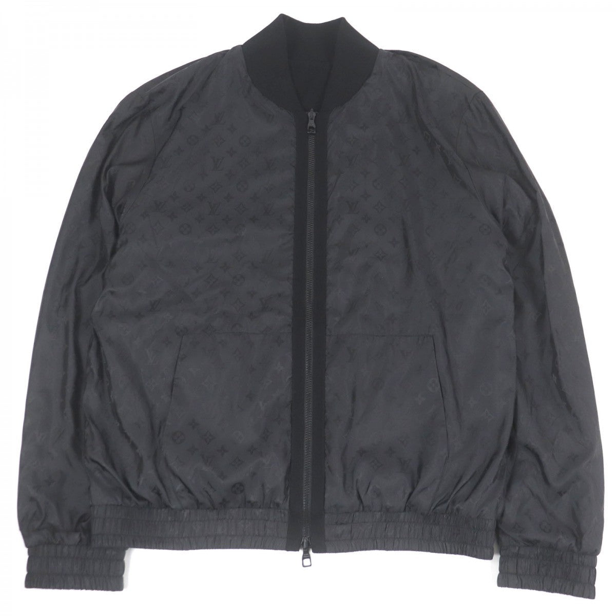 Louis Vuitton Bomber jacket Nylon Cotton Black Apparel