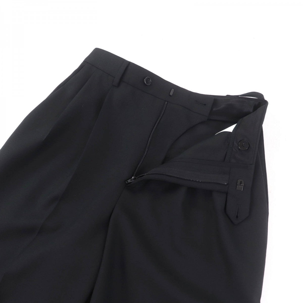 Slacks Outer: Wool, Lining: Cotton, Part: Women Leather Black Travel Bag