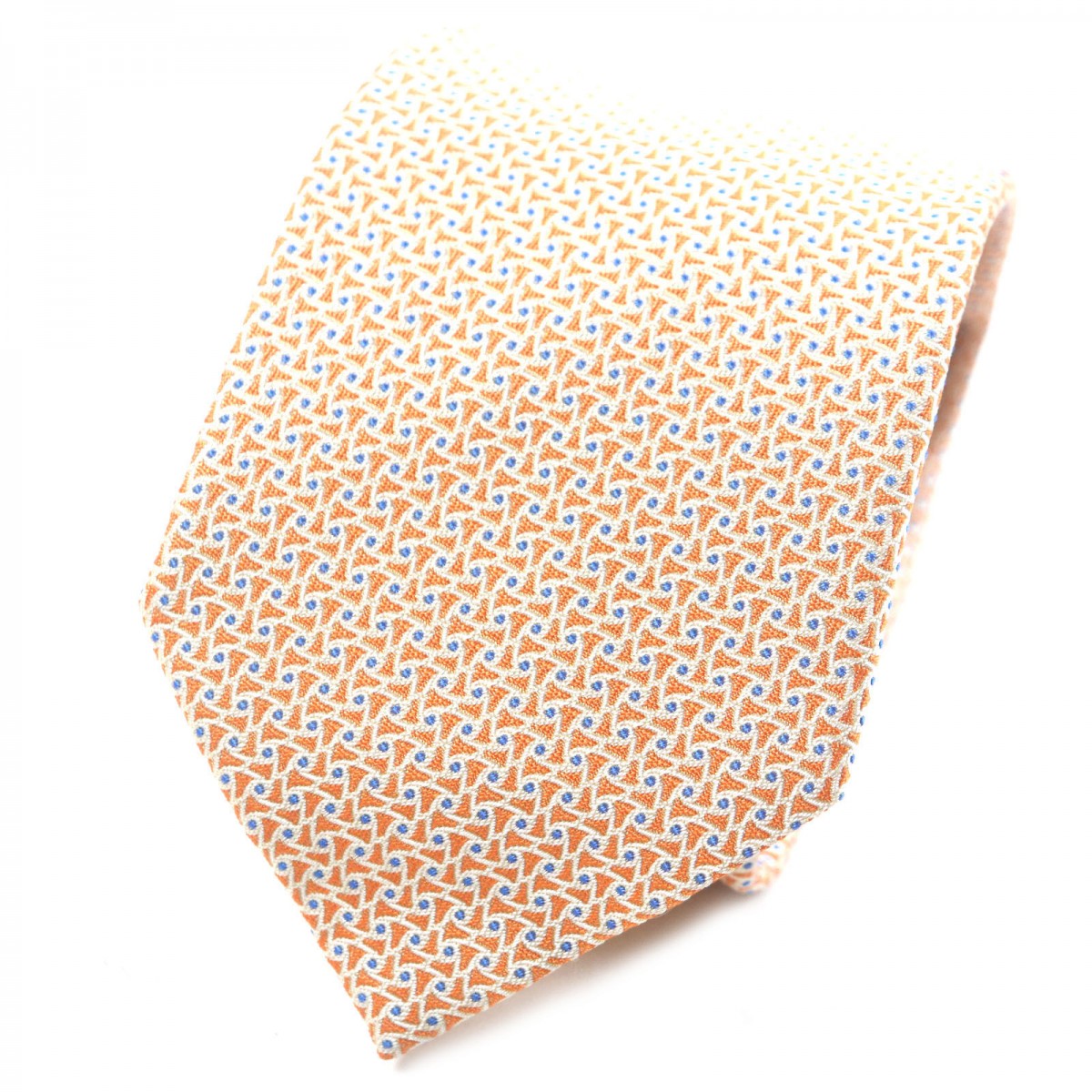 Tie Silk Orange Handbag Travel Bag