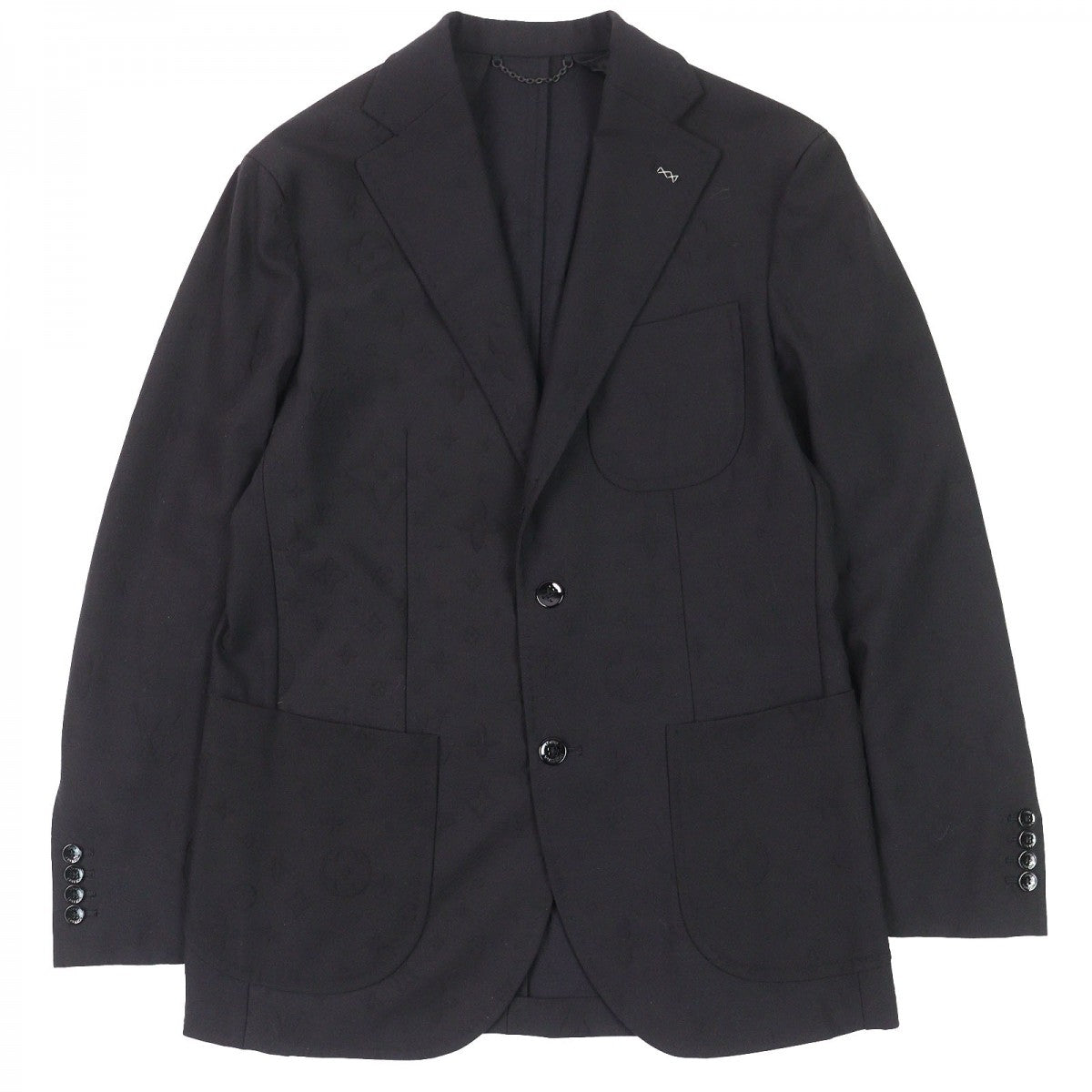 Louis Vuitton tailored jacket Wool Cotton Black Apparel 2