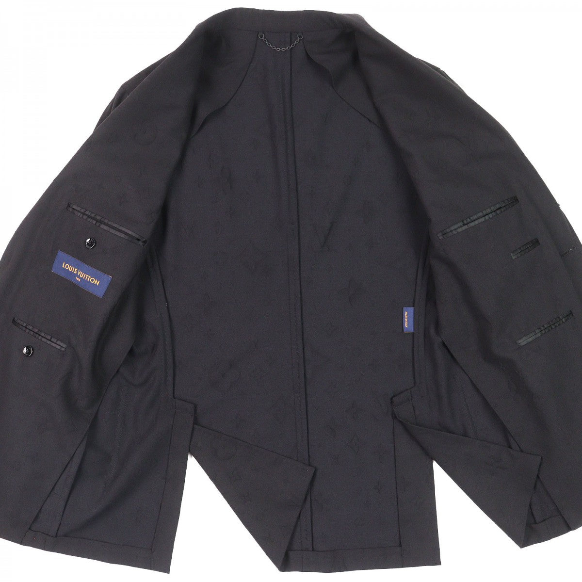 Louis Vuitton tailored jacket Wool Cotton Black Apparel 2