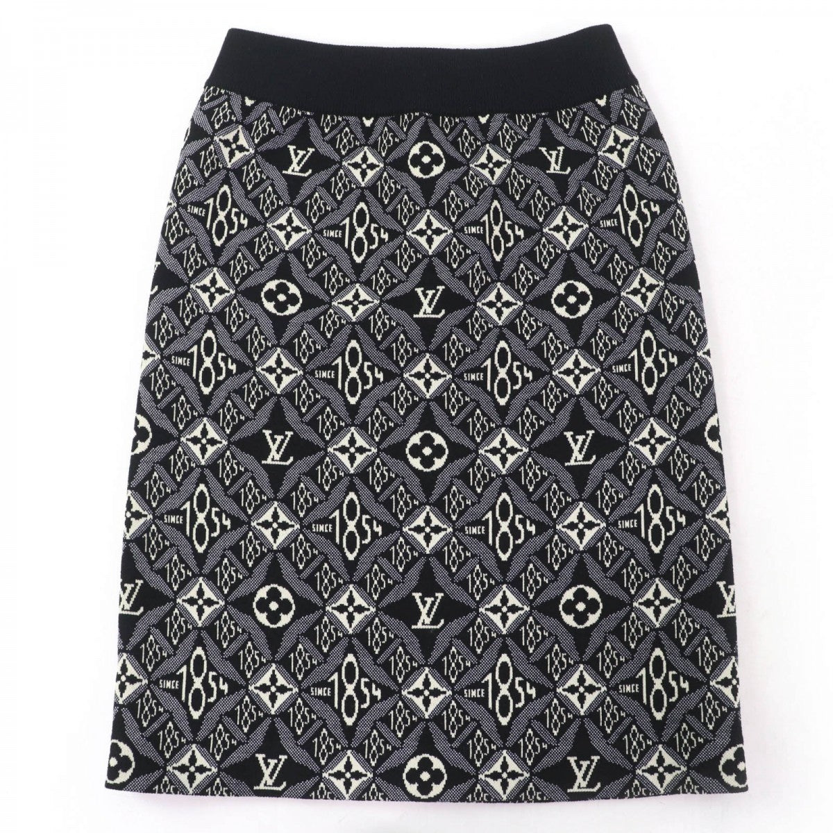 Louis Vuitton Tight 37 1 polyurethane M Nylon Wool Black Apparel