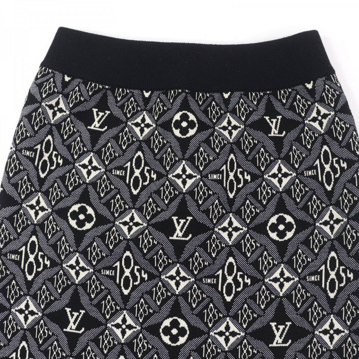 Louis Vuitton Tight 37 1 polyurethane M Nylon Wool Black Apparel