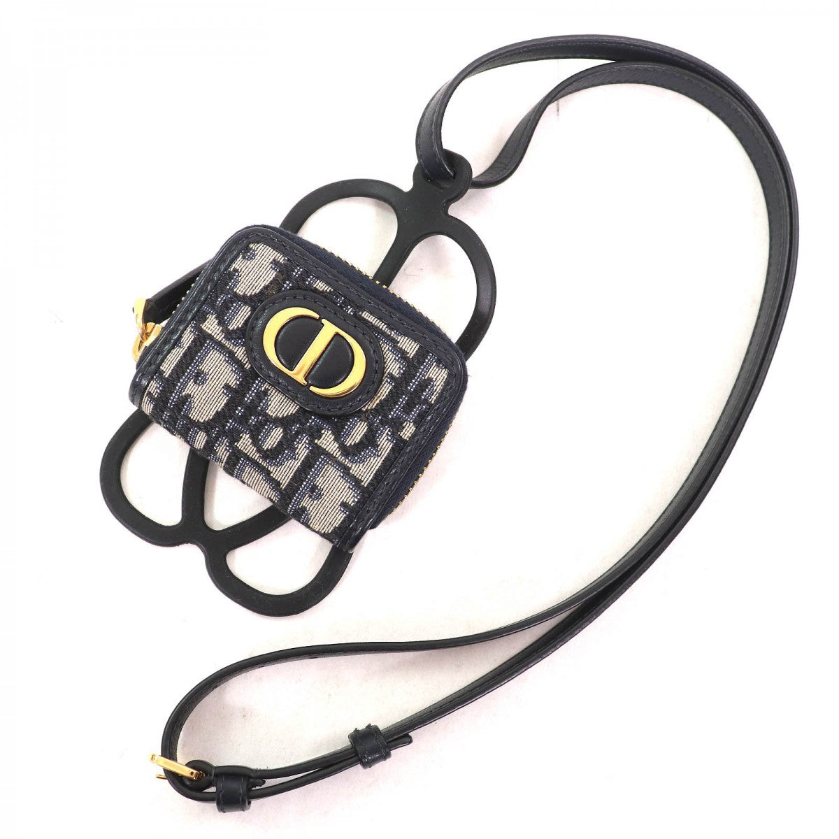 Dior Christian Mobile Phones And Smartphone Accessories Navy Canvas Black Travel Bag