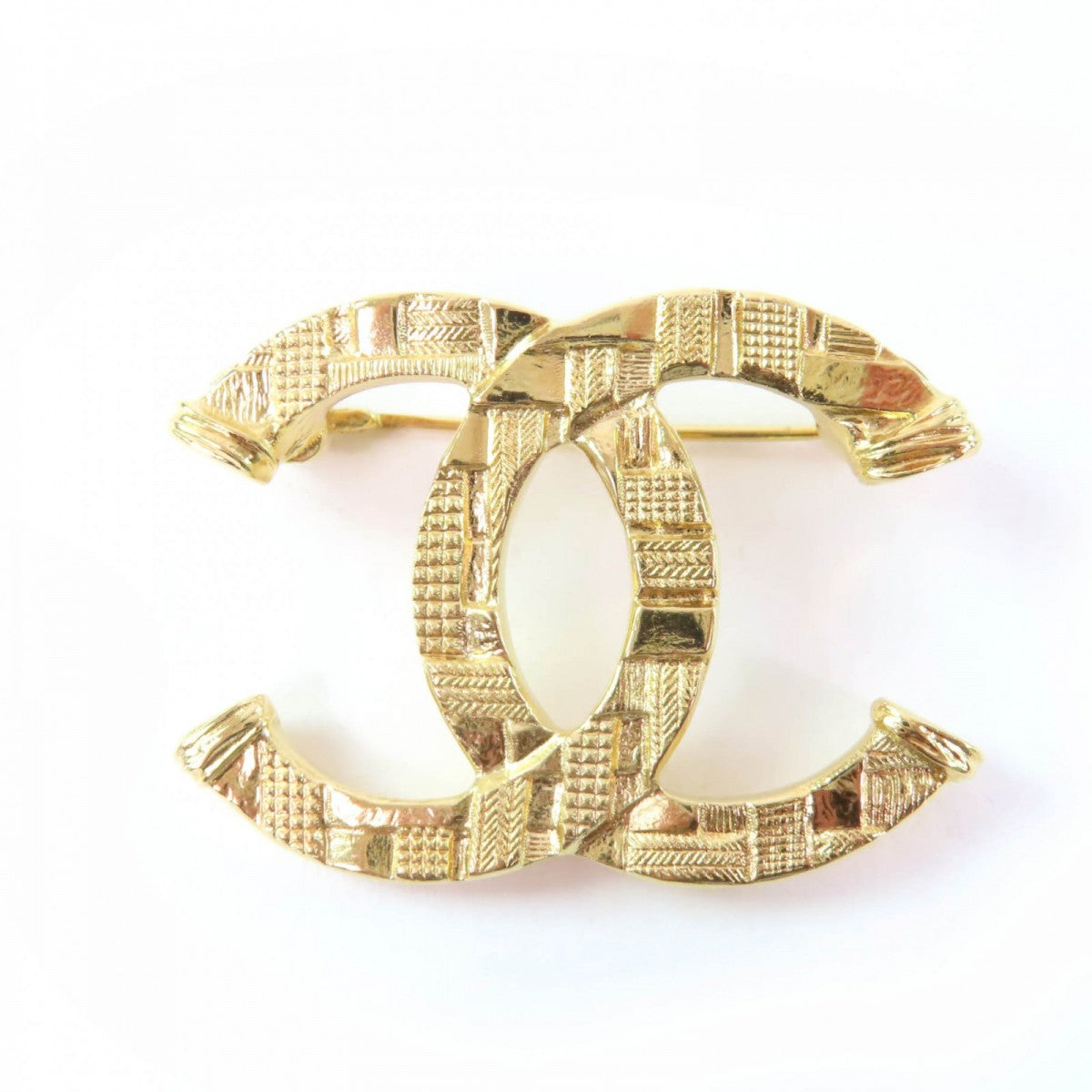 Chanel Brooch ABB103 B23A Plated Gold Handbag