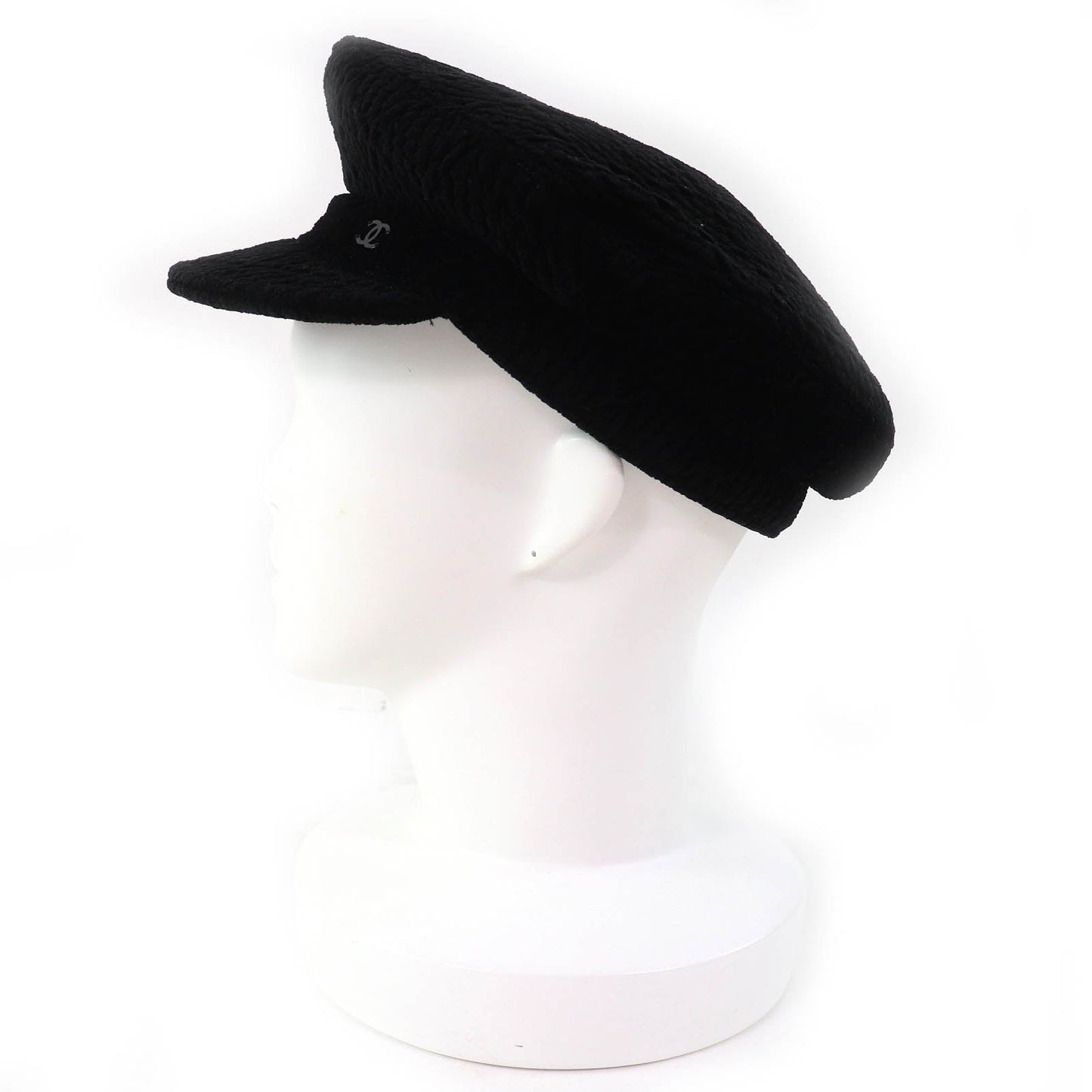 Chanel Casquette Silk Blend Tweed Newsboy Hat