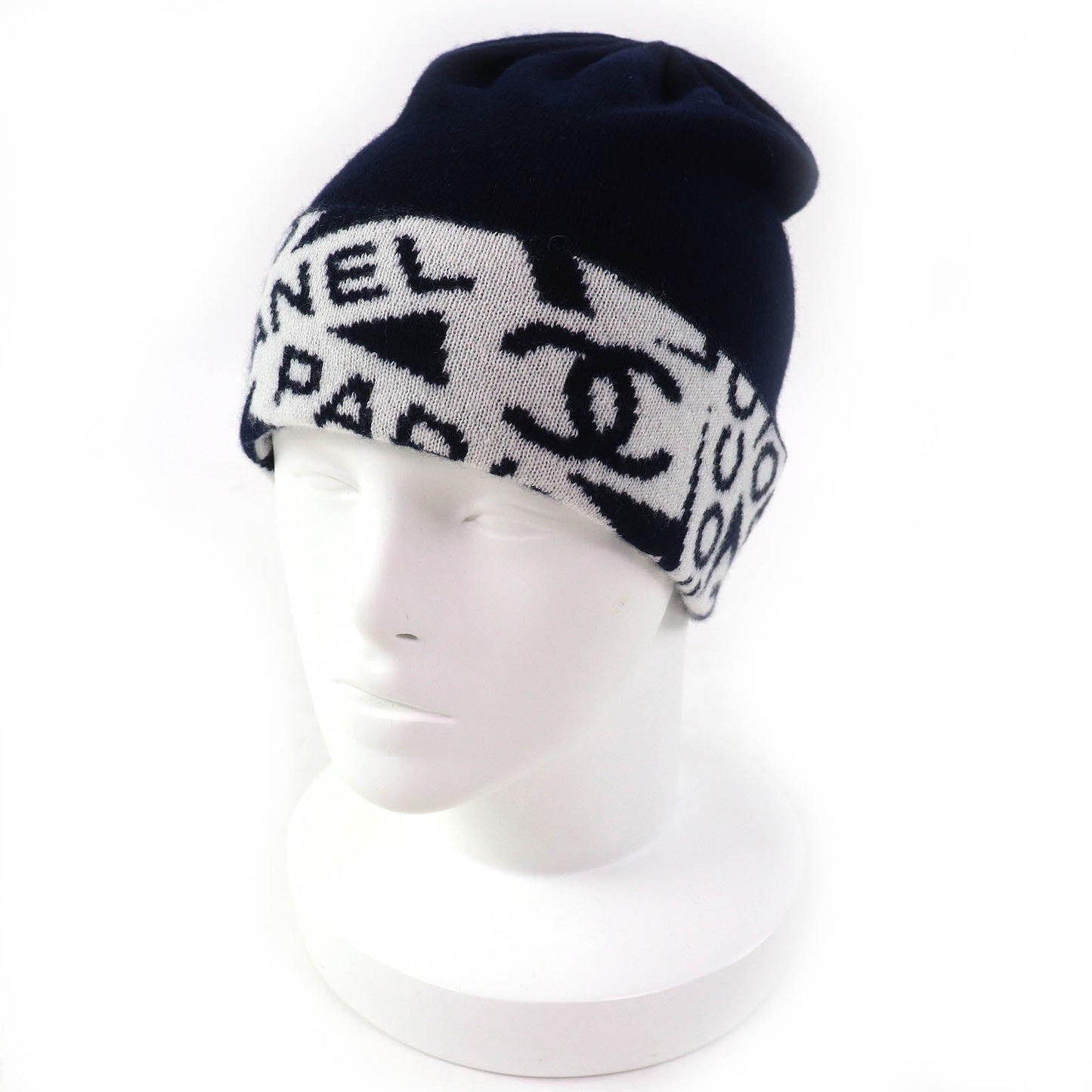 Chanel COCO Mark Cashmere Knit Cap